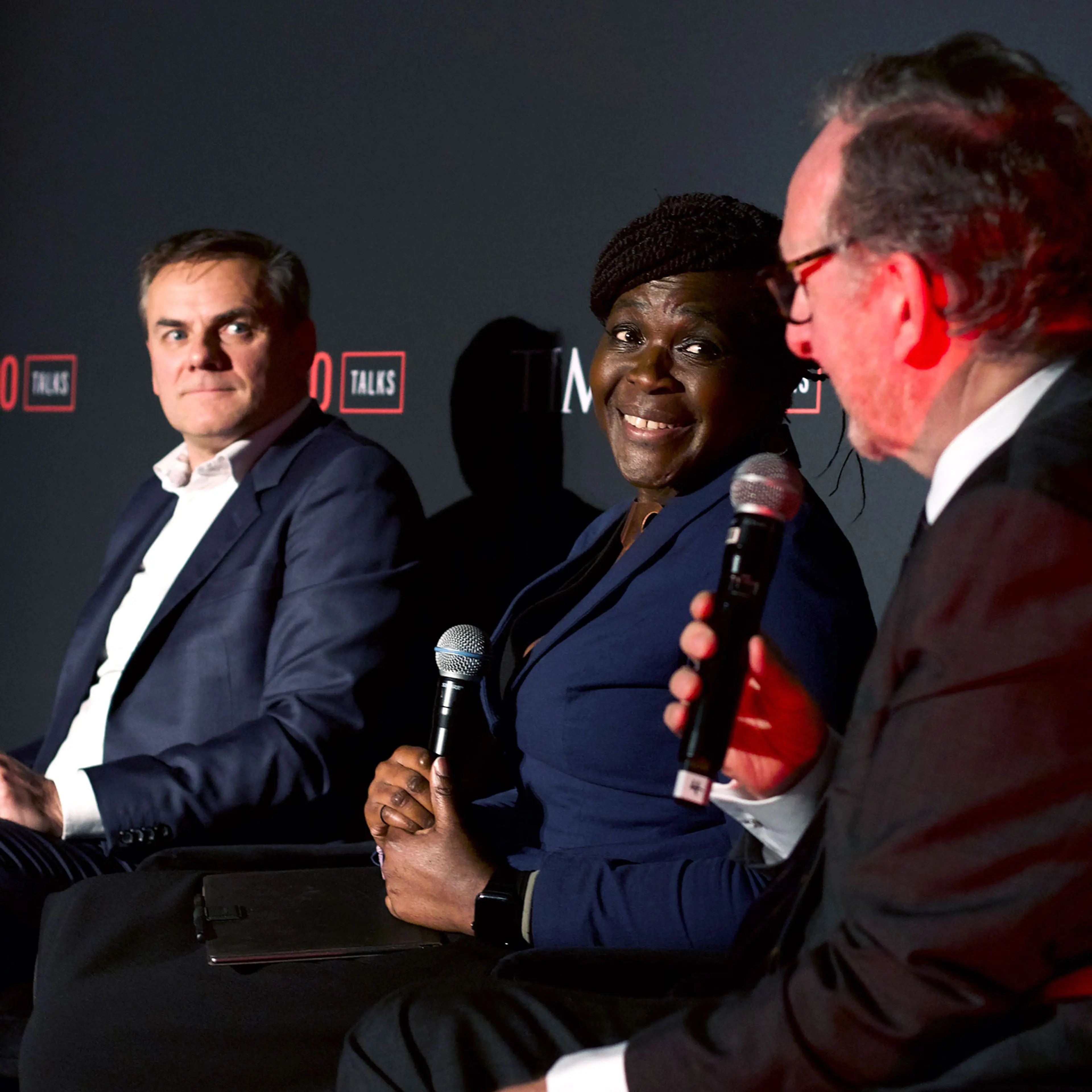 Phil Caldwell, Margaret Aderin-Pocock, and Mike Short discuss how innovation in science can drive global solutions.