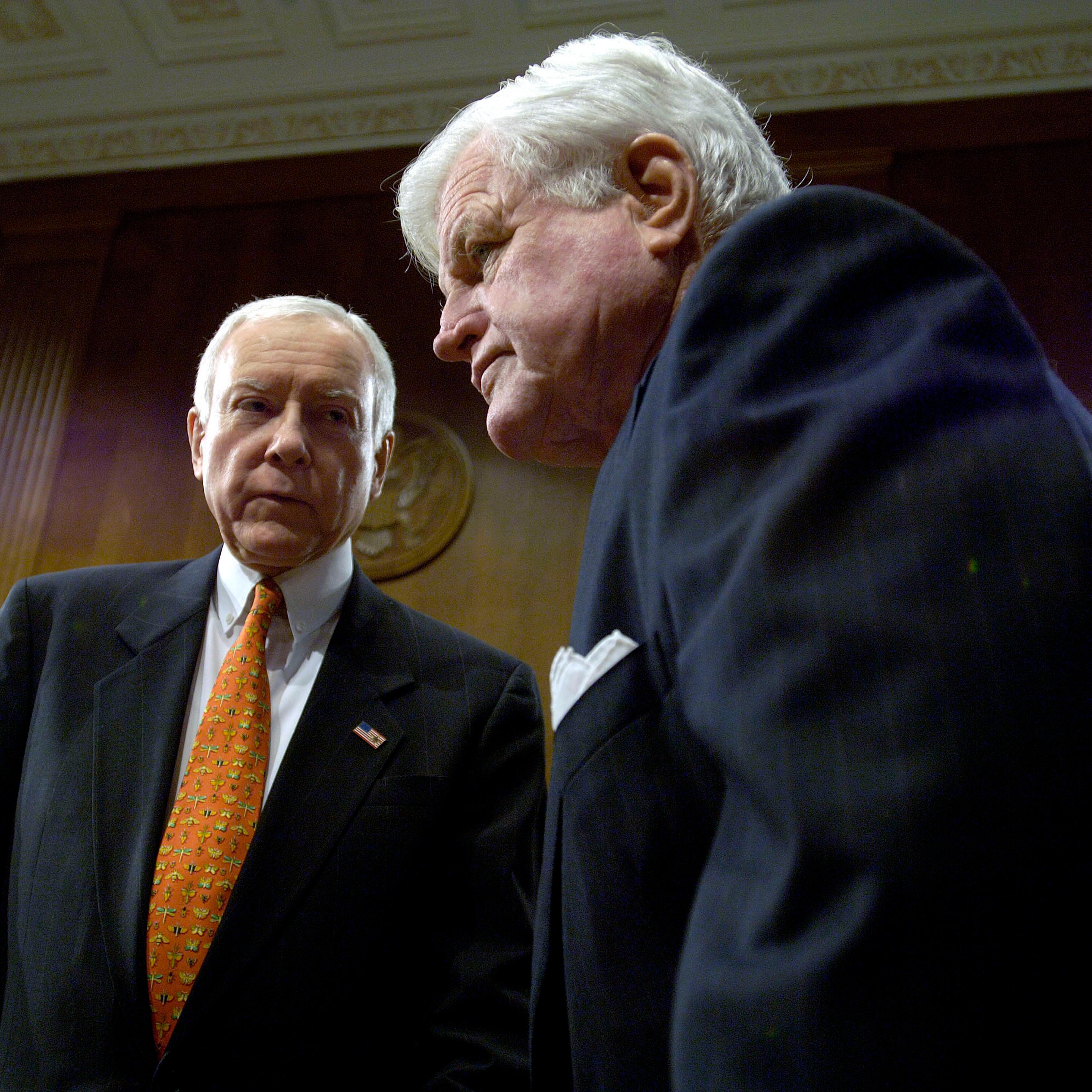 Senator Orrin G. Hatch, (R-UT), left, and Senator Edward Ken