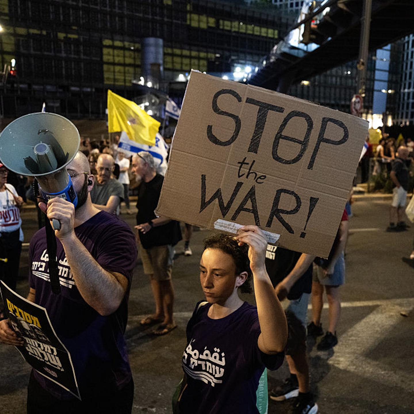 Protesters in Tel Aviv demand ceasefire and hostage release