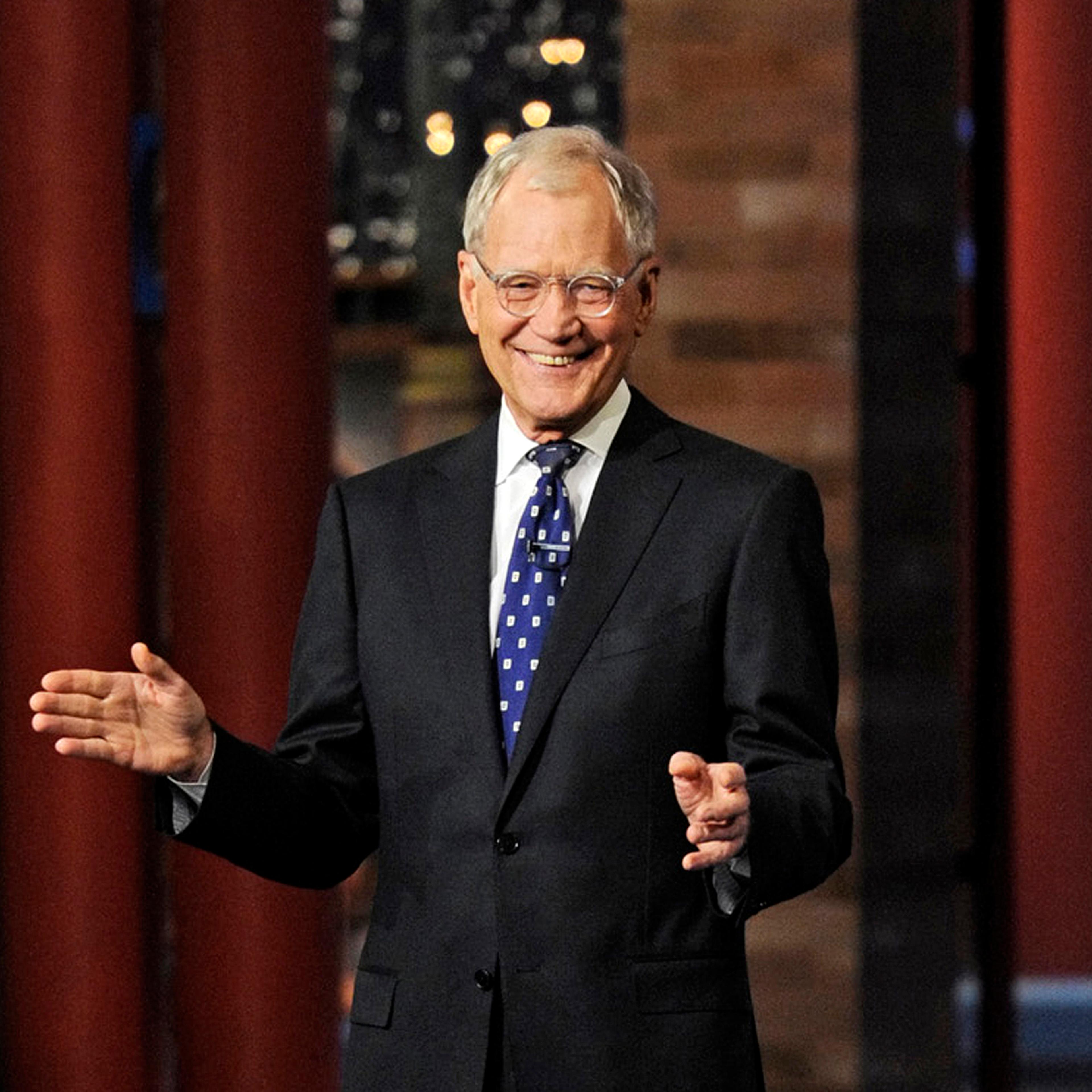 In this image released by CBS, David Letterman appears during a taping of his final "Late Show with David Letterman," on May 20, 2015 at the Ed Sullivan Theater in New York.