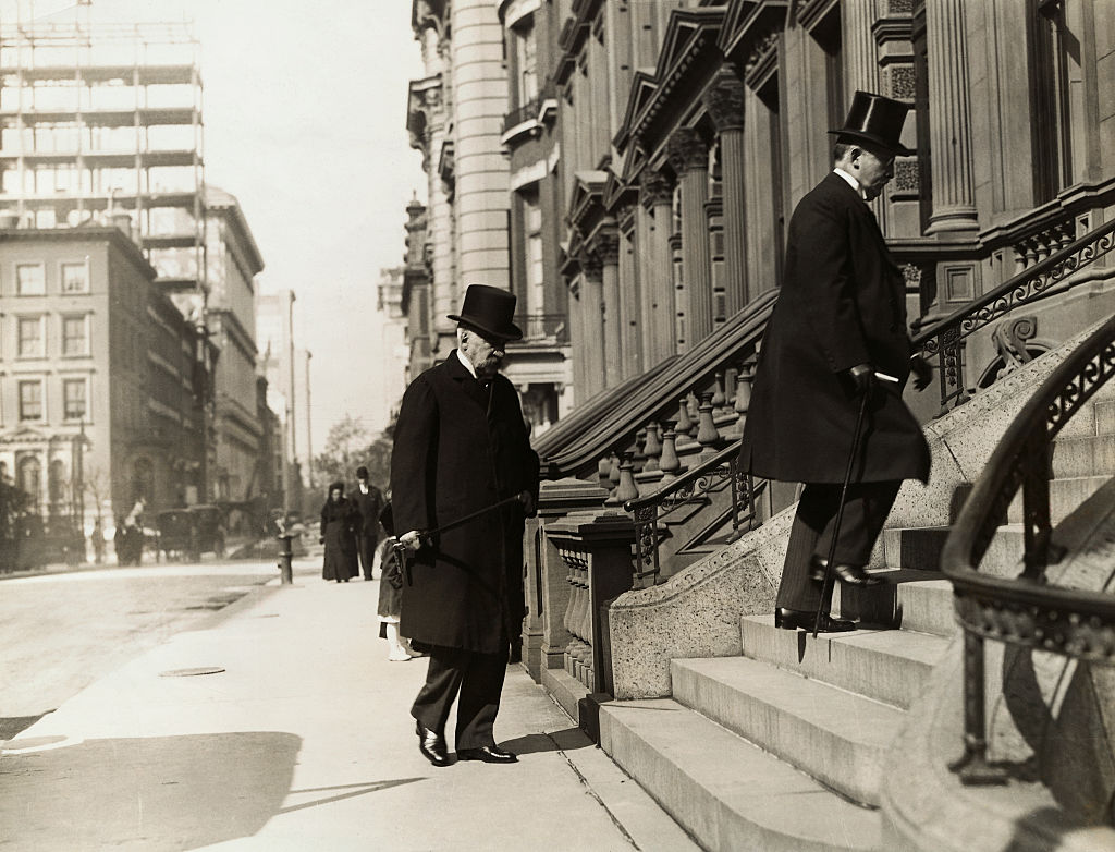 J. P. Morgan Sr. Entering House