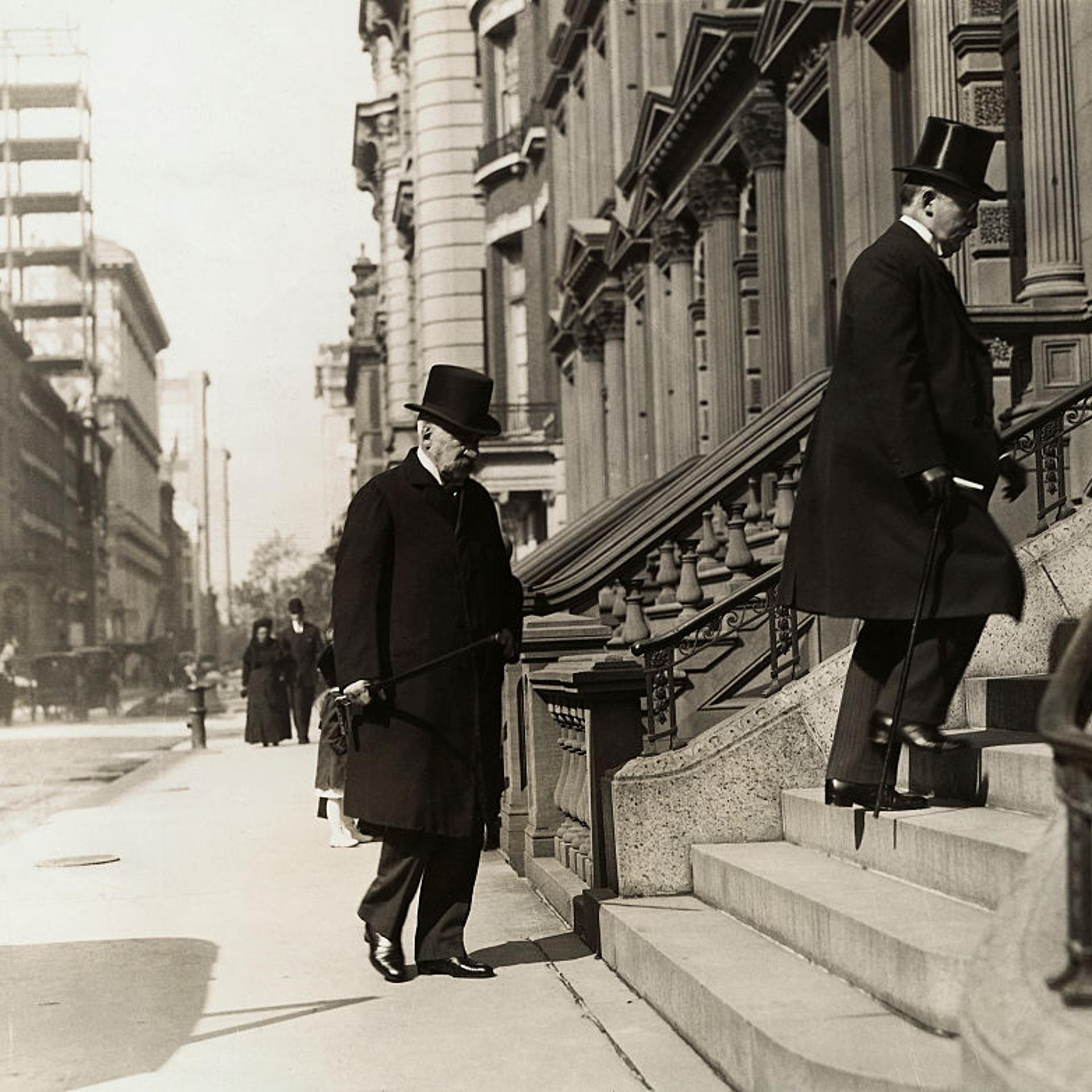 J. P. Morgan Sr. Entering House