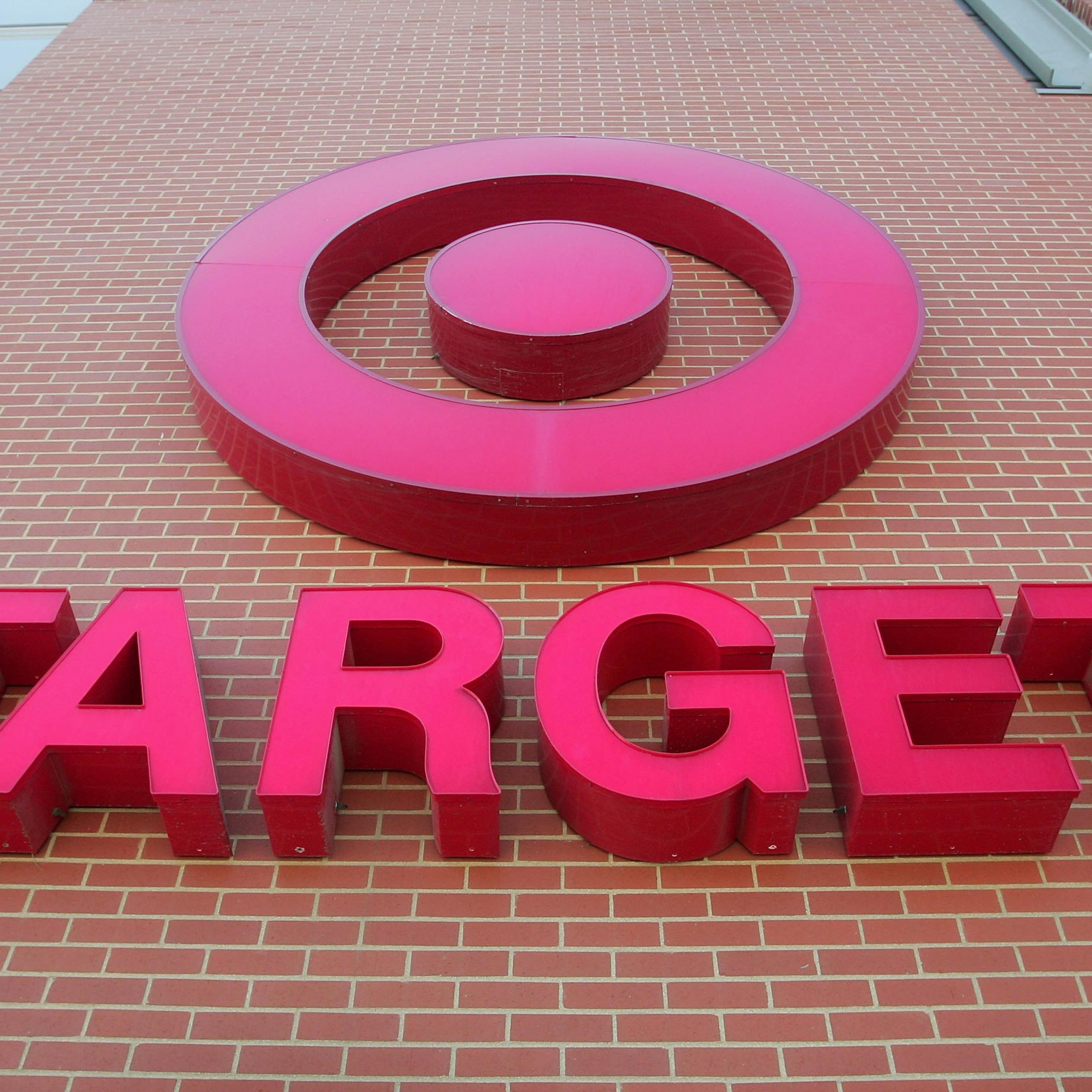 A sign is seen on the exterior of a Target store in Chicago on July, 18, 2006.