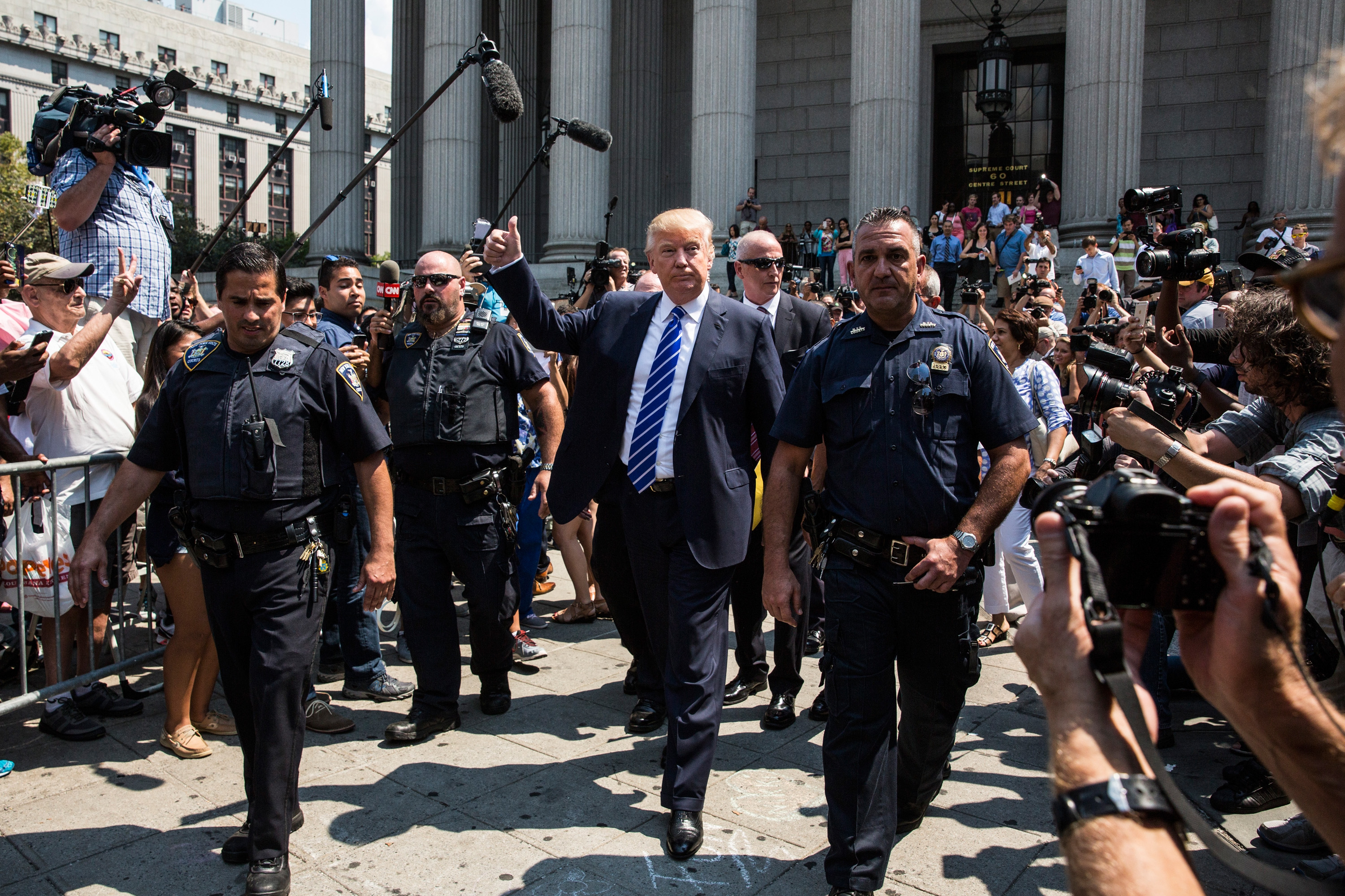 Donald Trump Reports For Jury Duty In Manhattan
