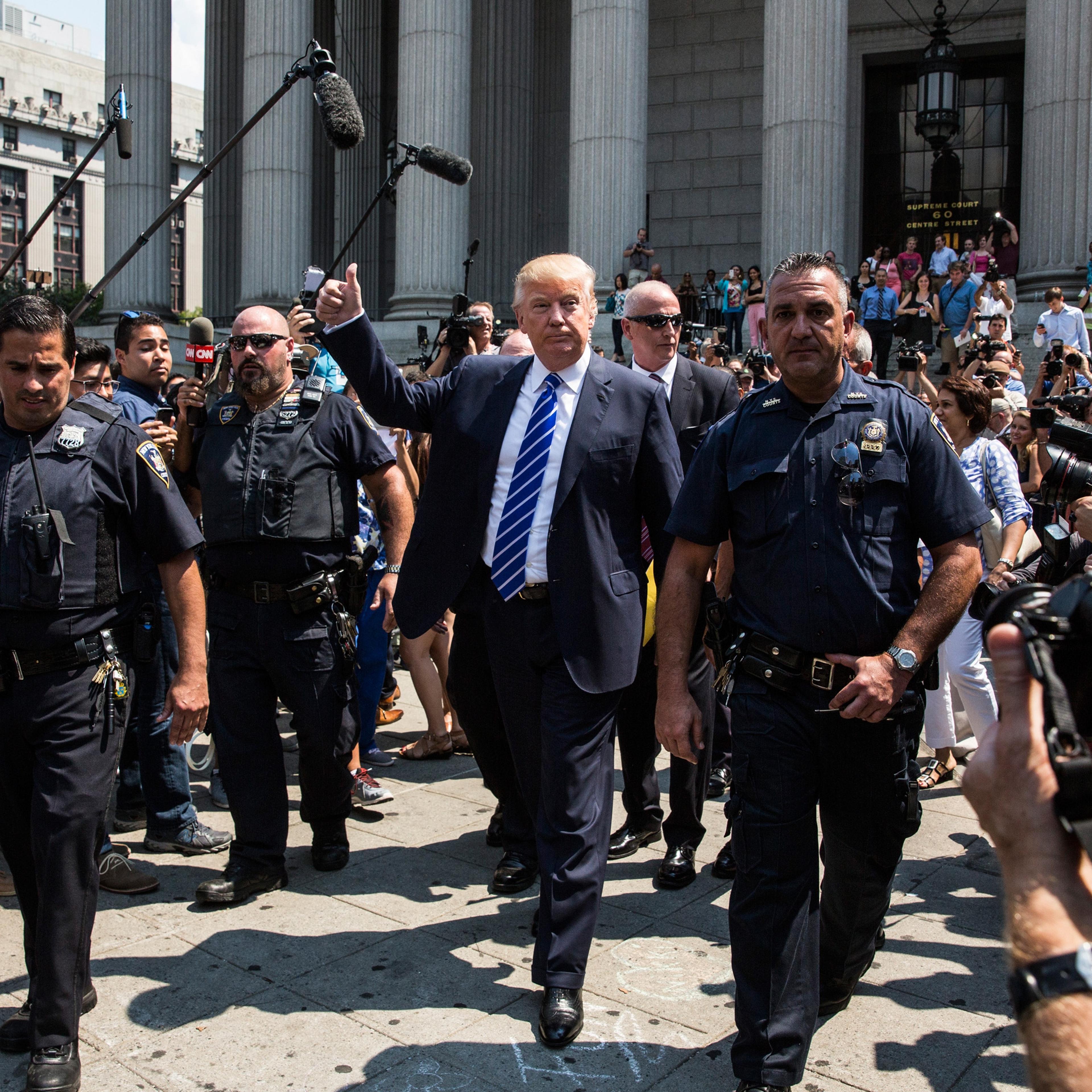 Donald Trump Reports For Jury Duty In Manhattan