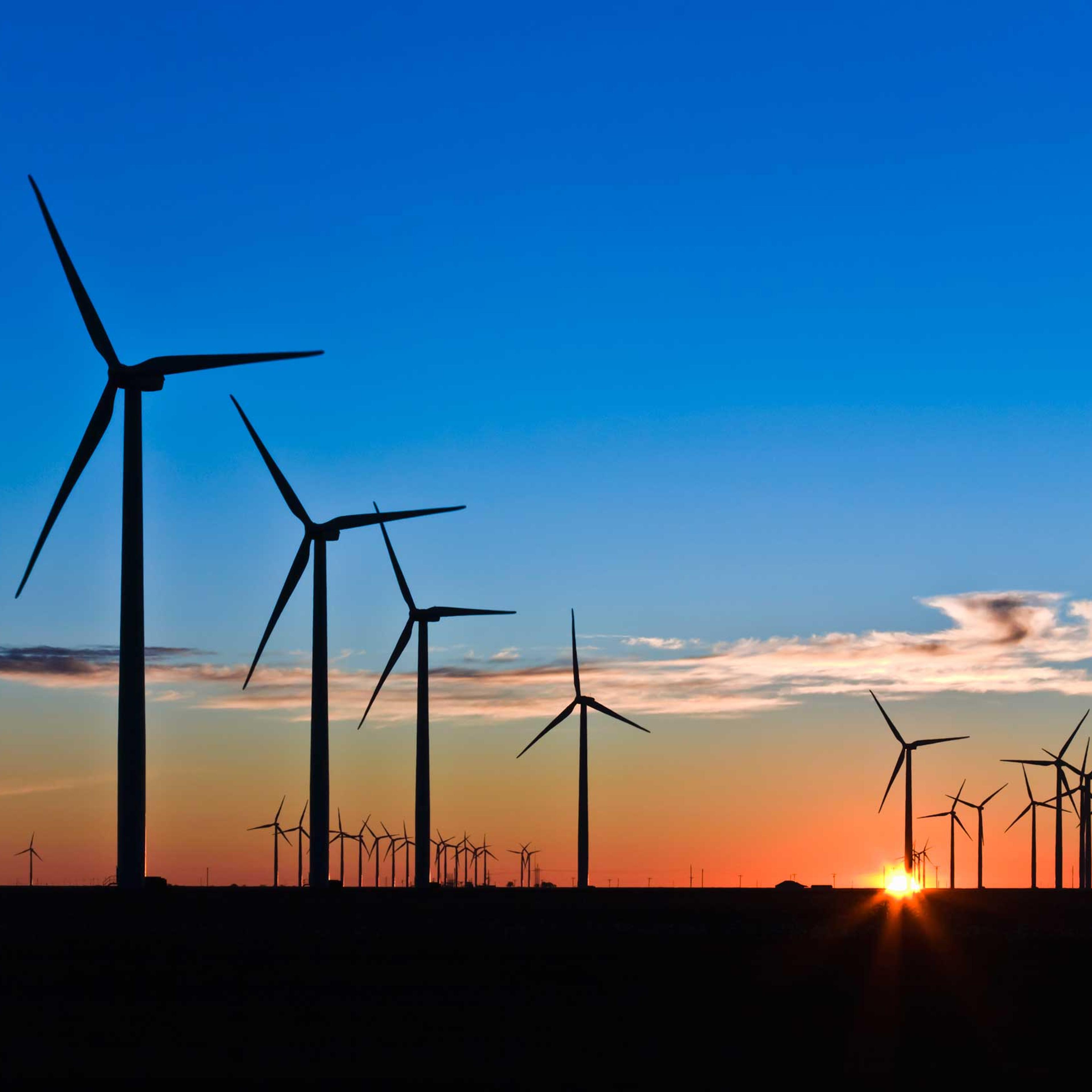 Wind Turbines at Sunrise