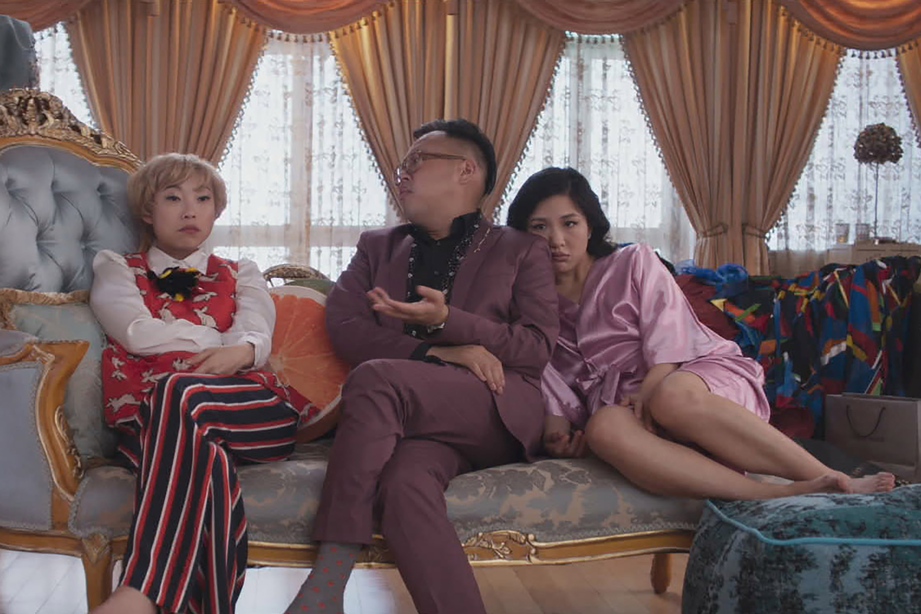 Crazy Rich Asian's Awkafina, Santos and Wu