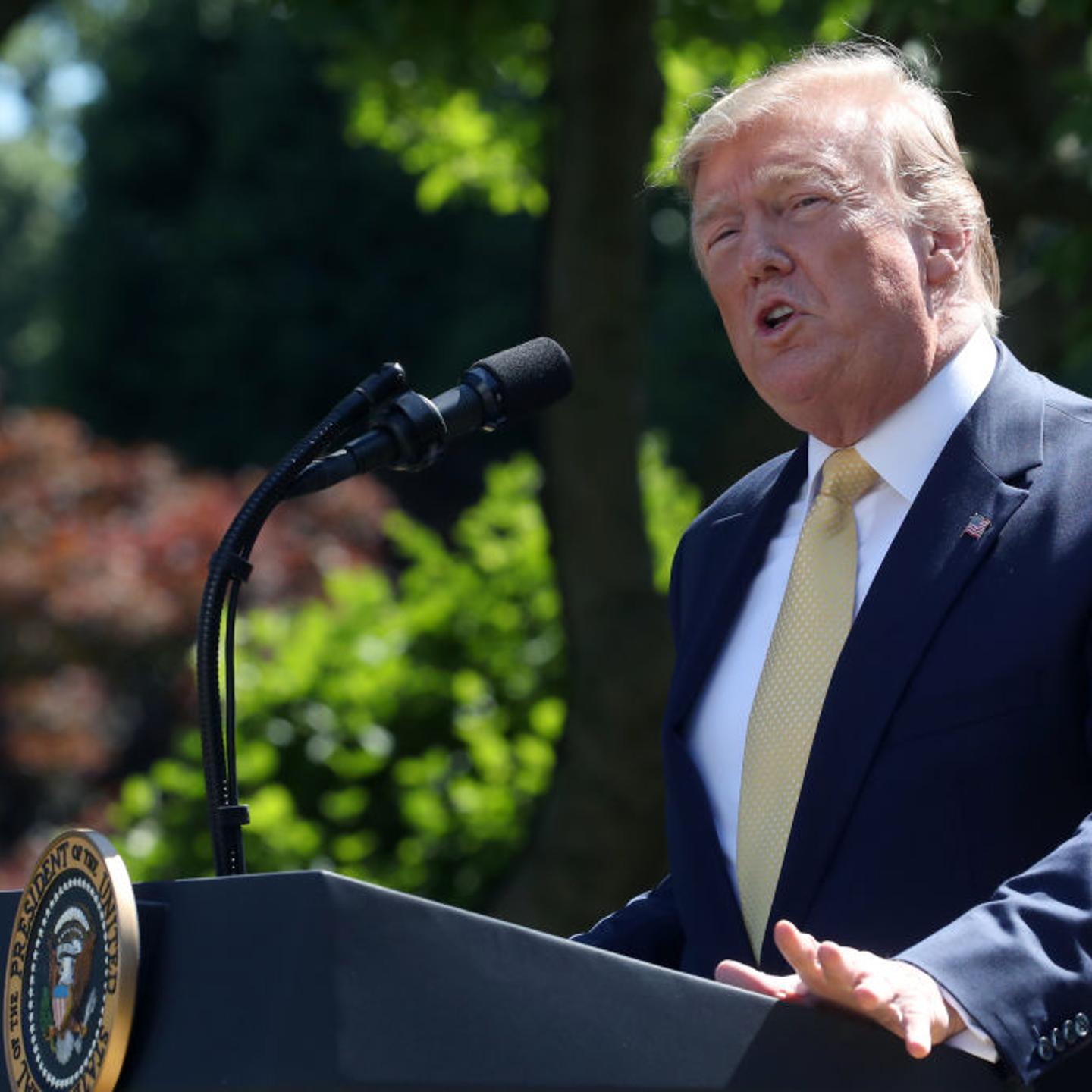 President Donald Trump Delivers Remarks In The Rose Garden On Expanding Health Coverage Options For Small Businesses