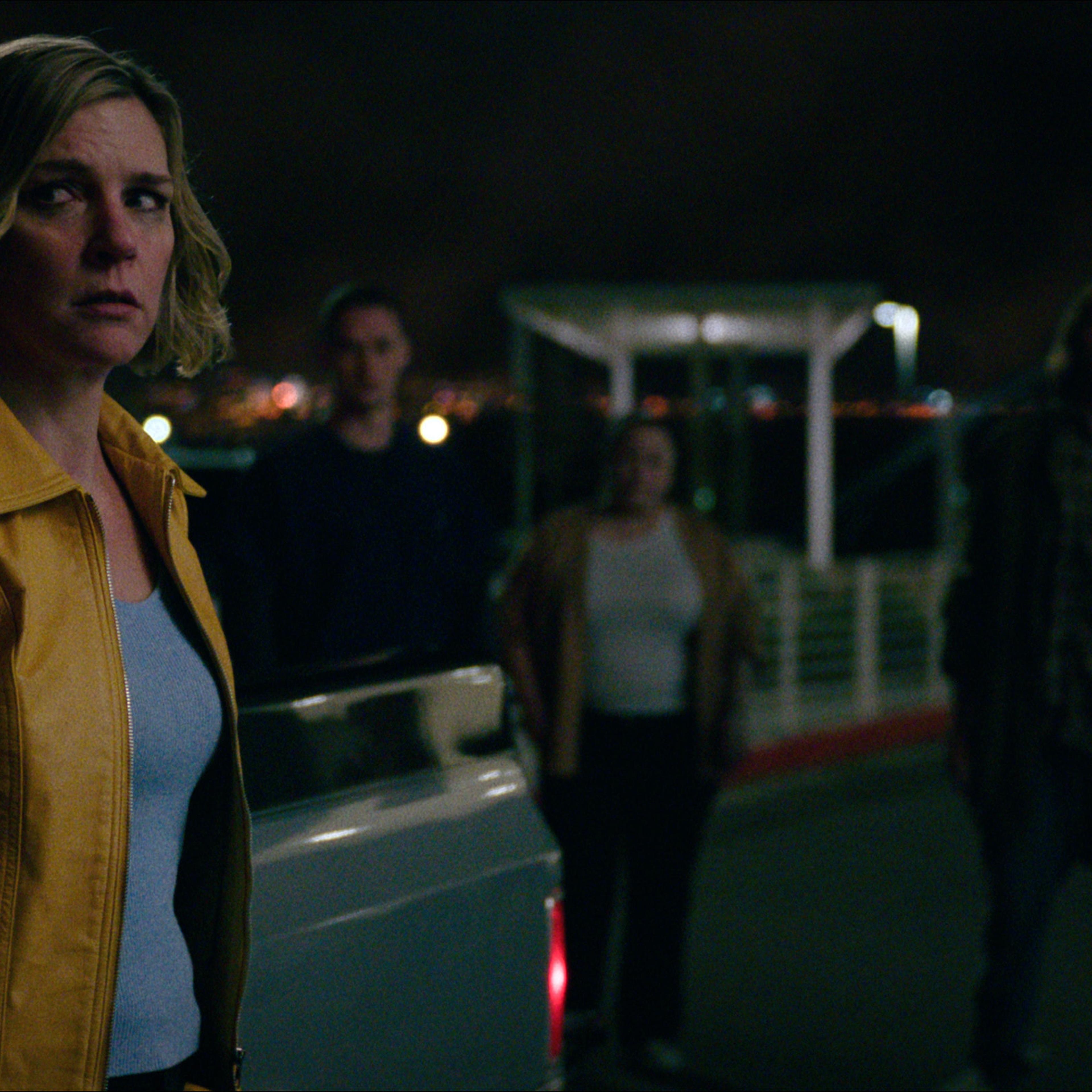 Rhea Seehorn as Carol in Episode 1 of 'Pluribus.'