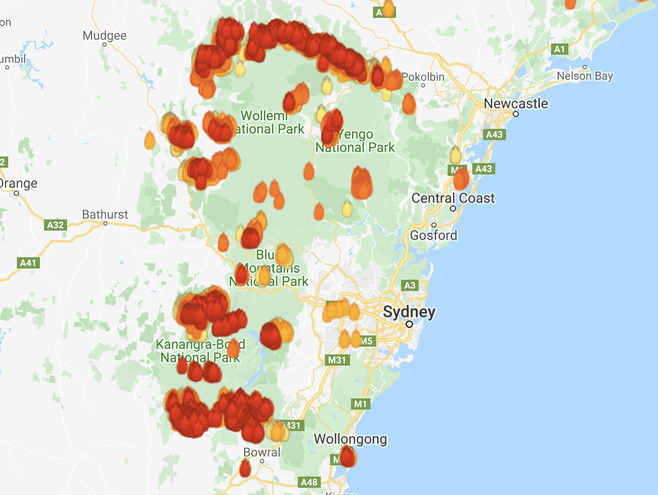 Fires Sydney