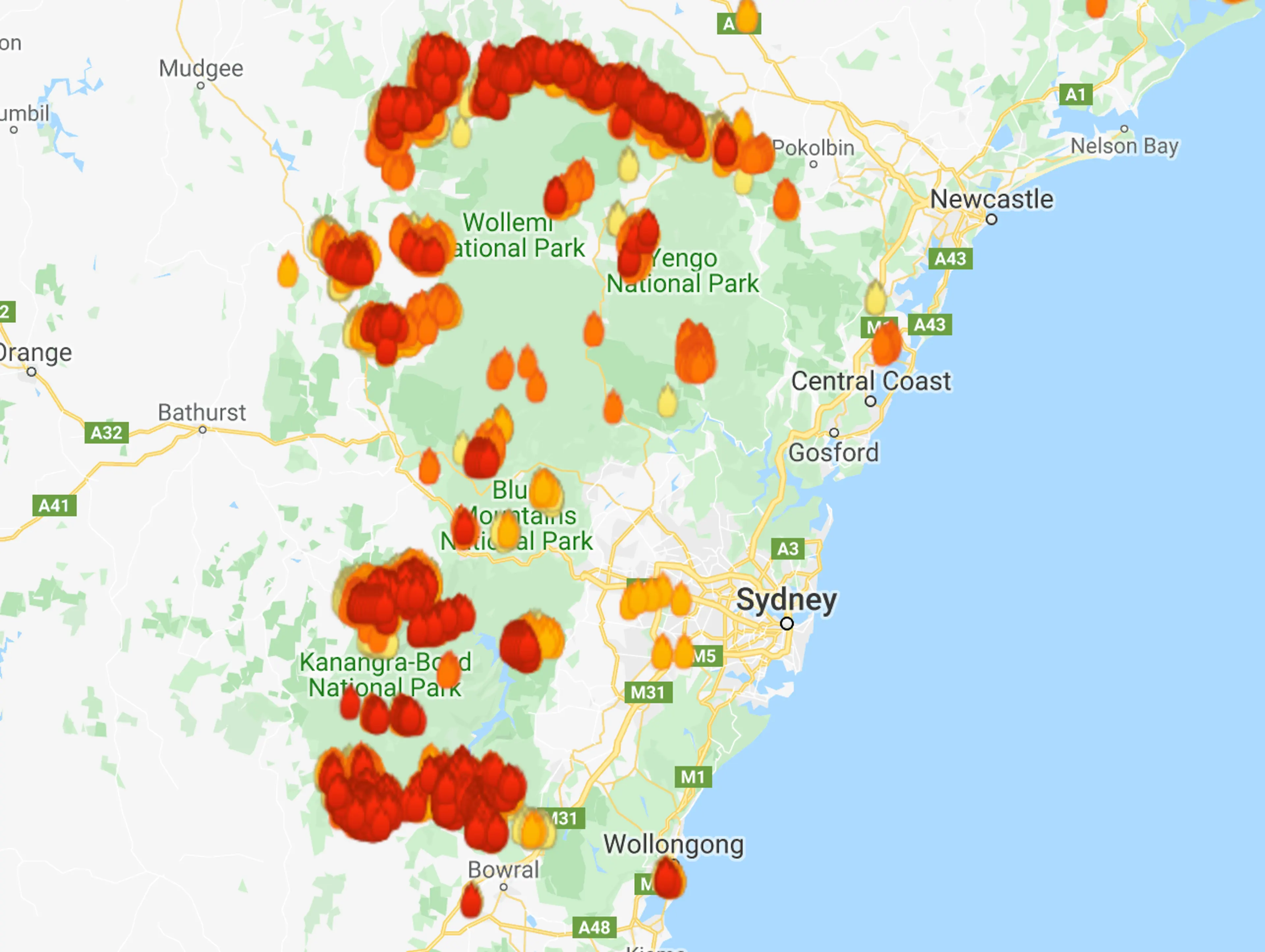 Fires Sydney