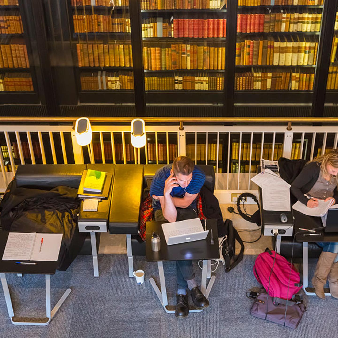 Interior of the British Library in London