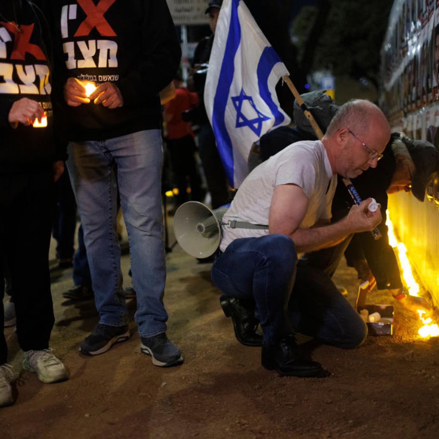 Israelis Demonstration Outside Knesset for Hostage Release