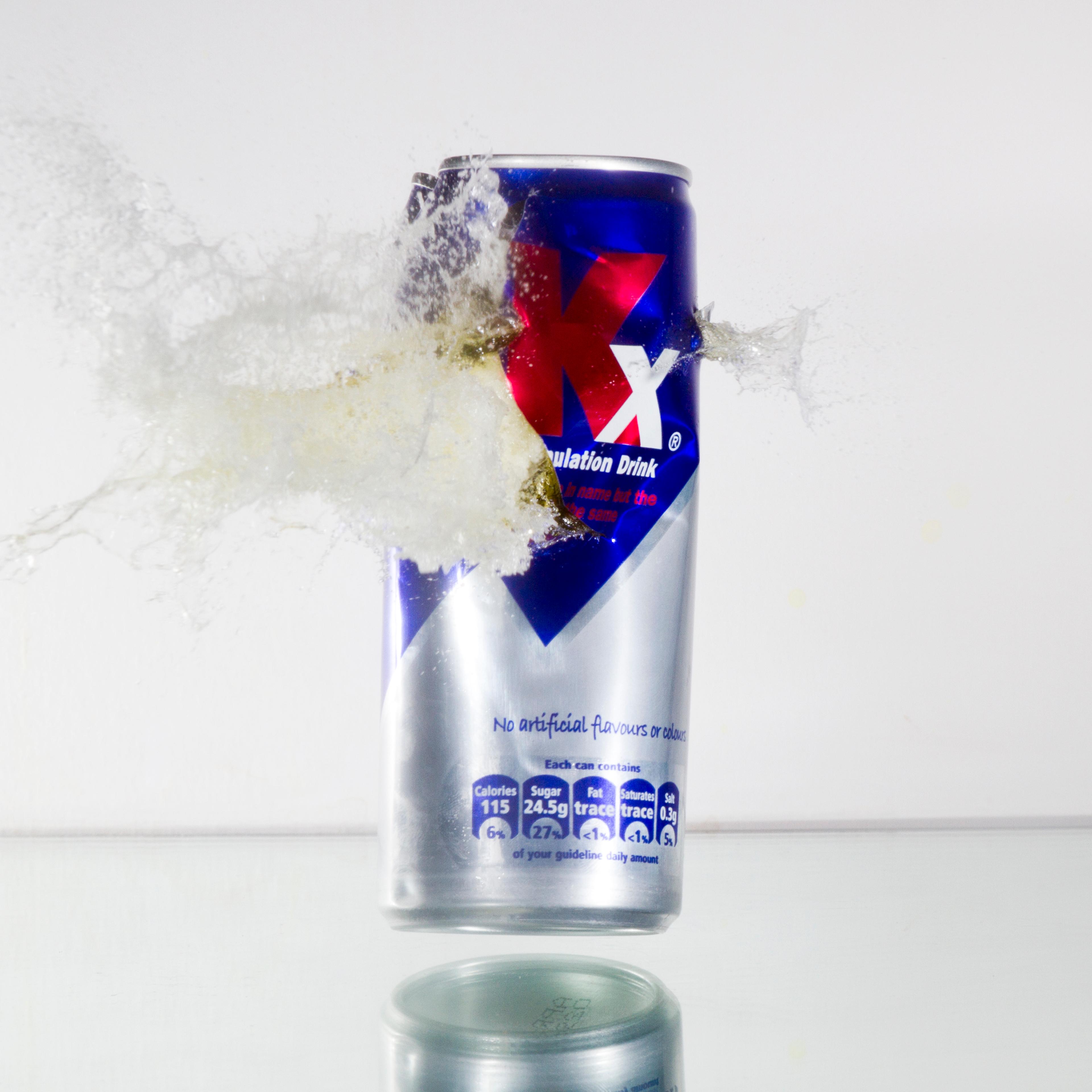 Exploding stimulation drink