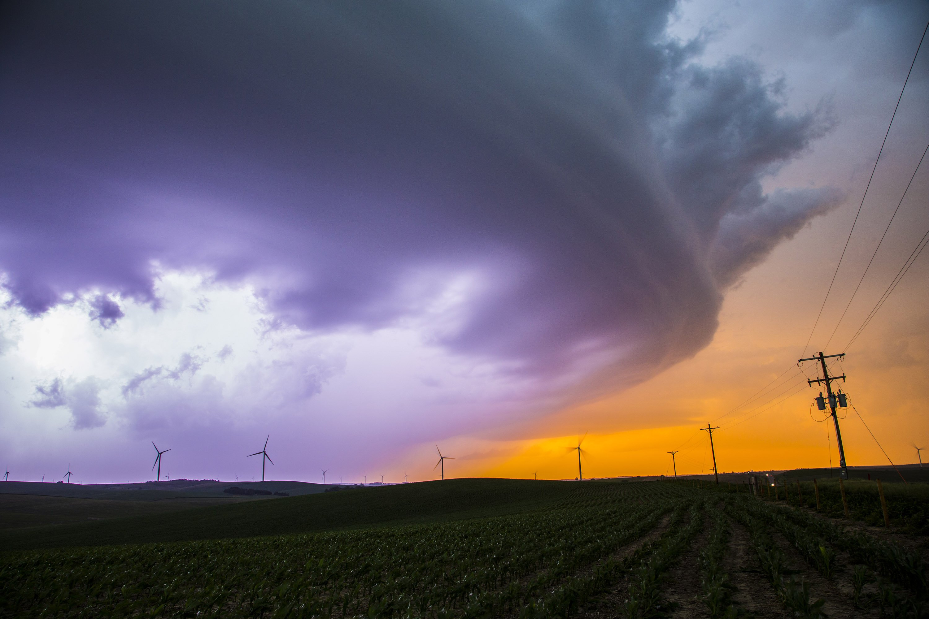 A violent wedge tornado ripped through Pilger, Neb., dropping three tornadoes at once, on June 16, 2014.