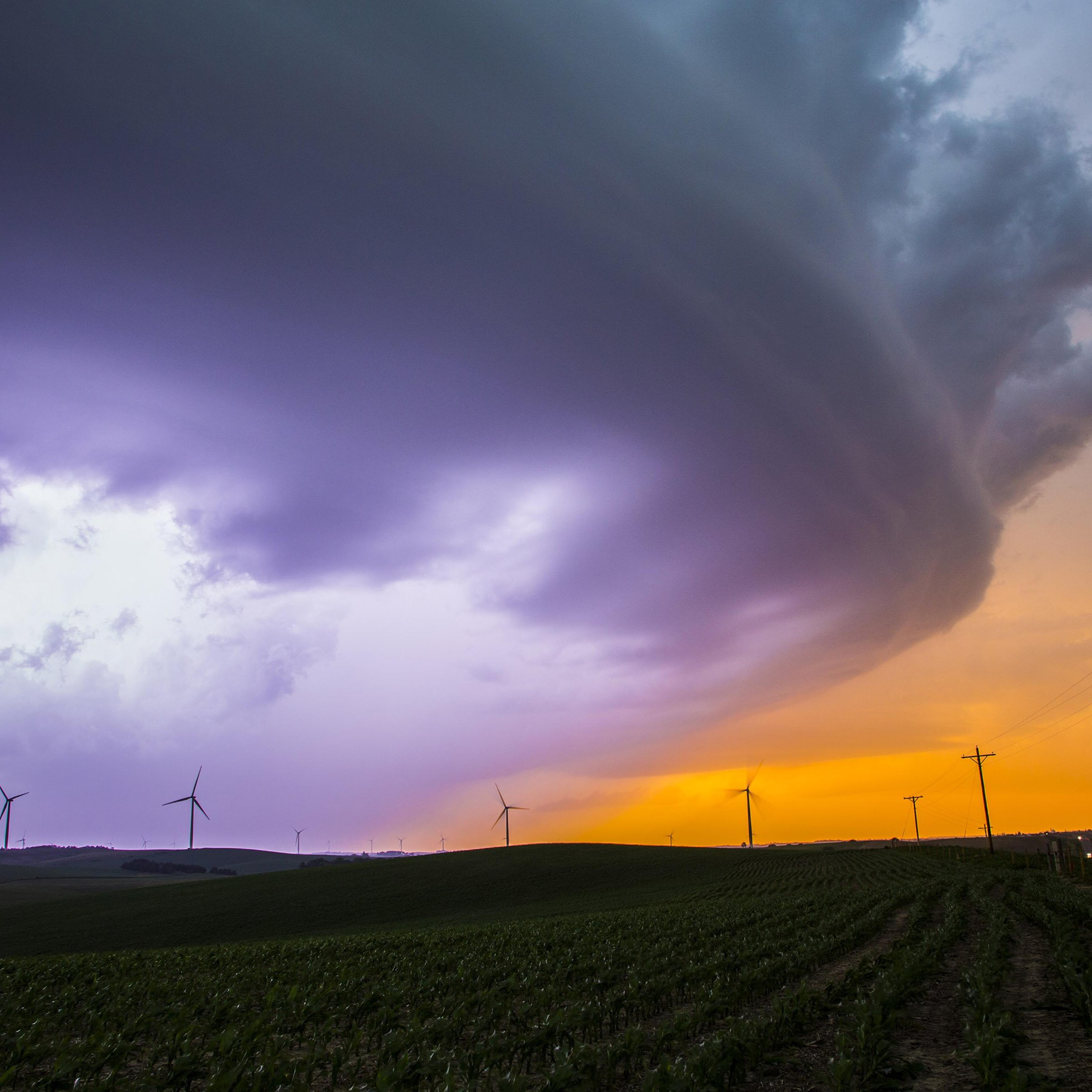 A violent wedge tornado ripped through Pilger, Neb., dropping three tornadoes at once, on June 16, 2014.