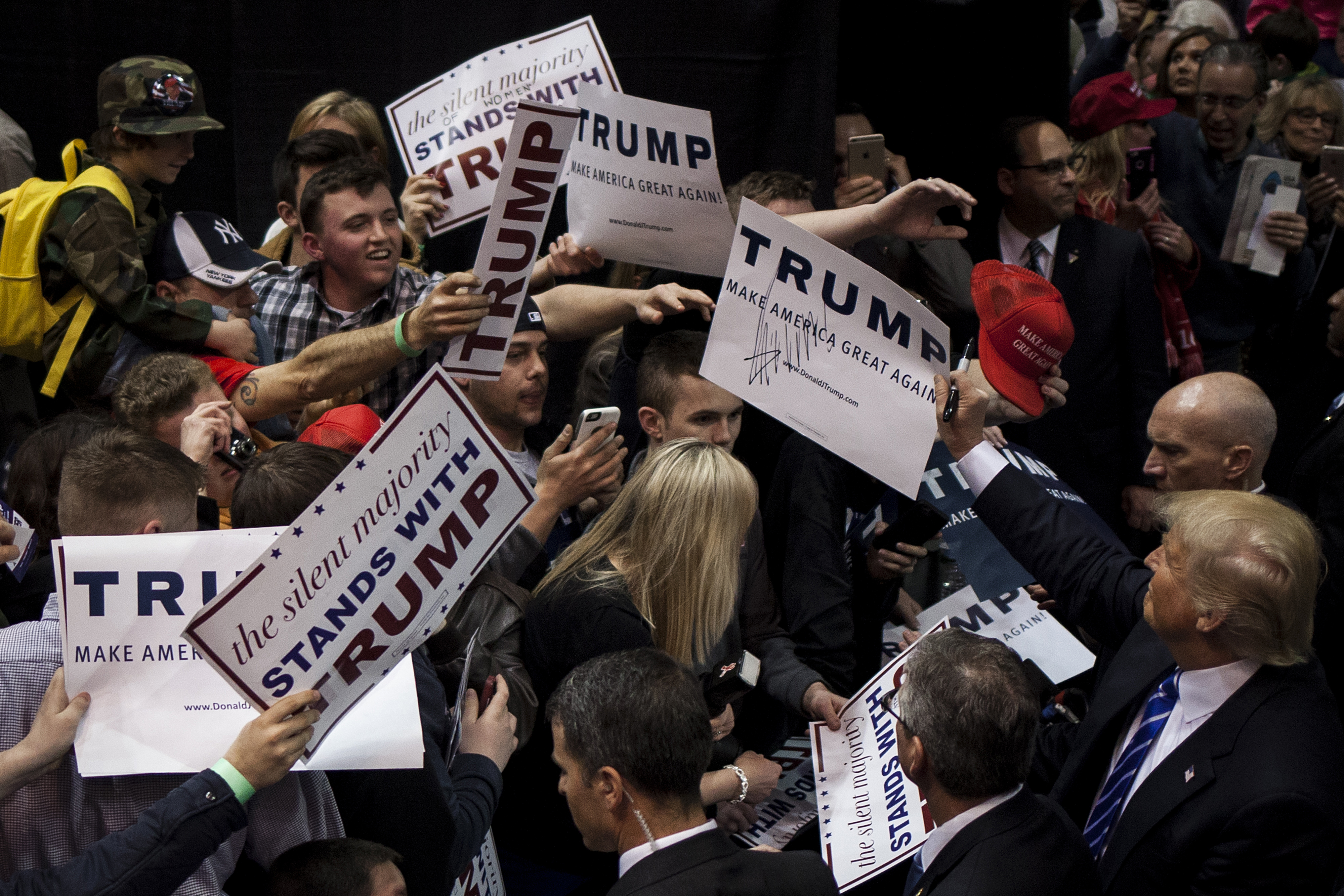 Presidential Candidate Donald Trump Holds Albany Campaign Rally