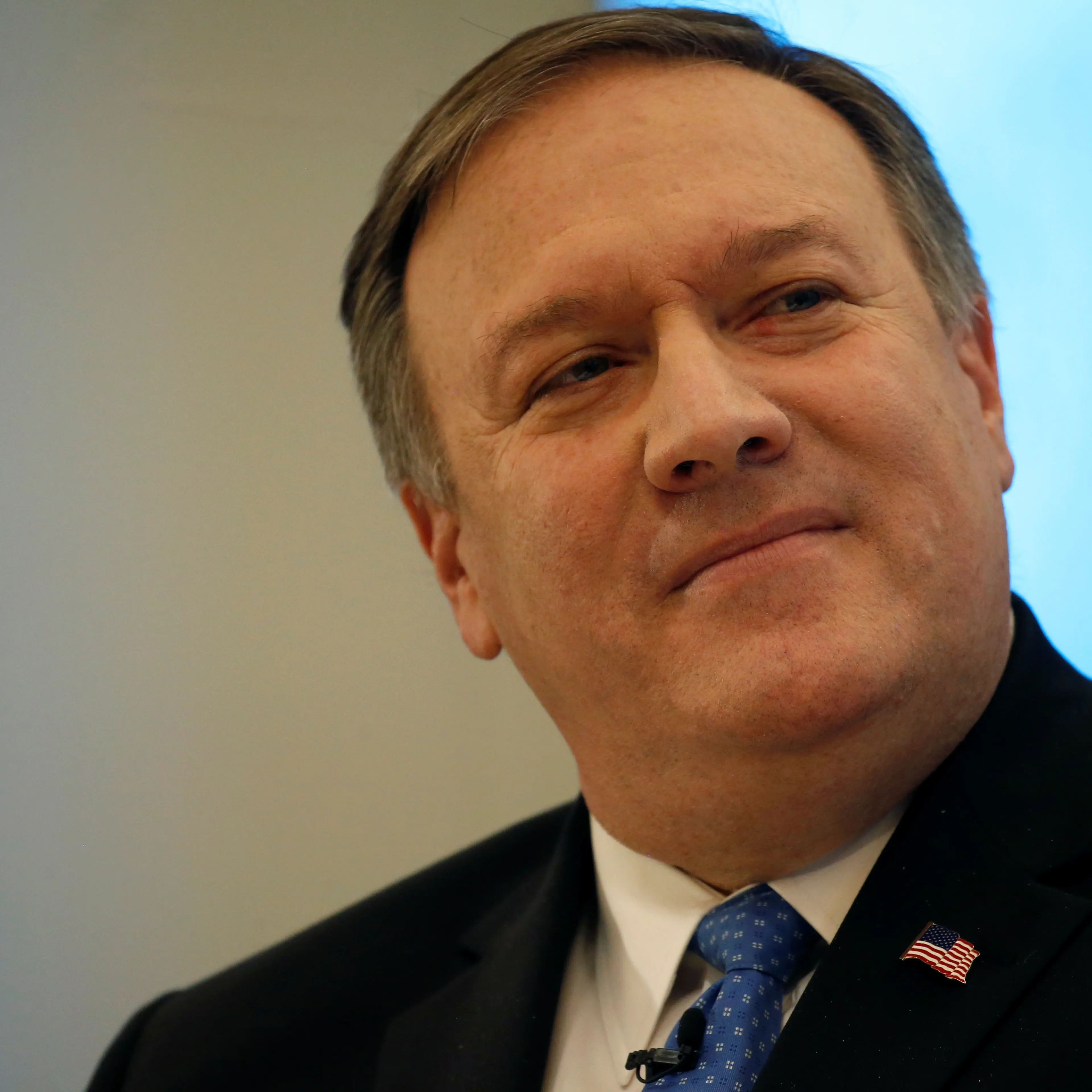 FILE PHOTO: CIA Director Pompeo speaks at the American Enterprise Institute in Washington