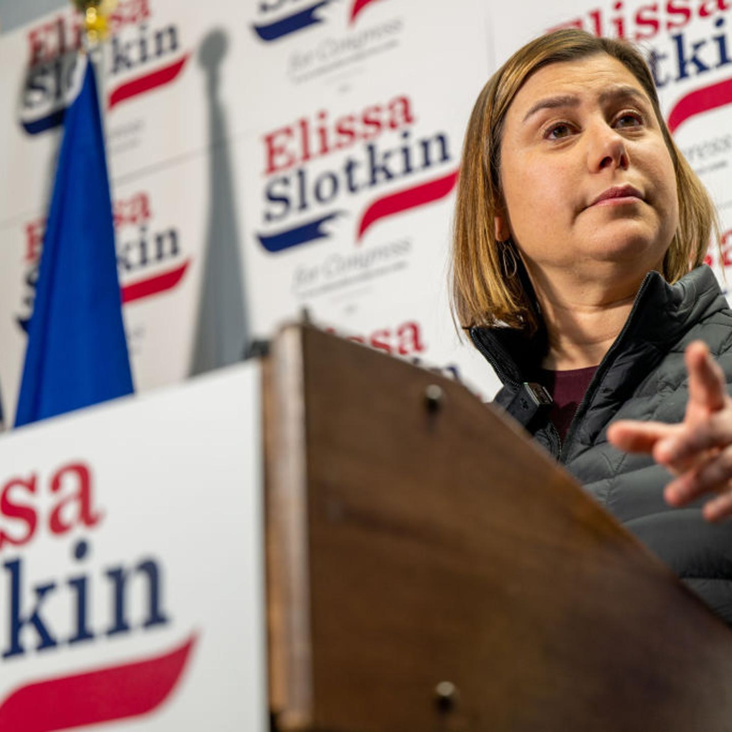 Elissa Slotkin Holds Press Conference In East Lansing One Day After Election Win