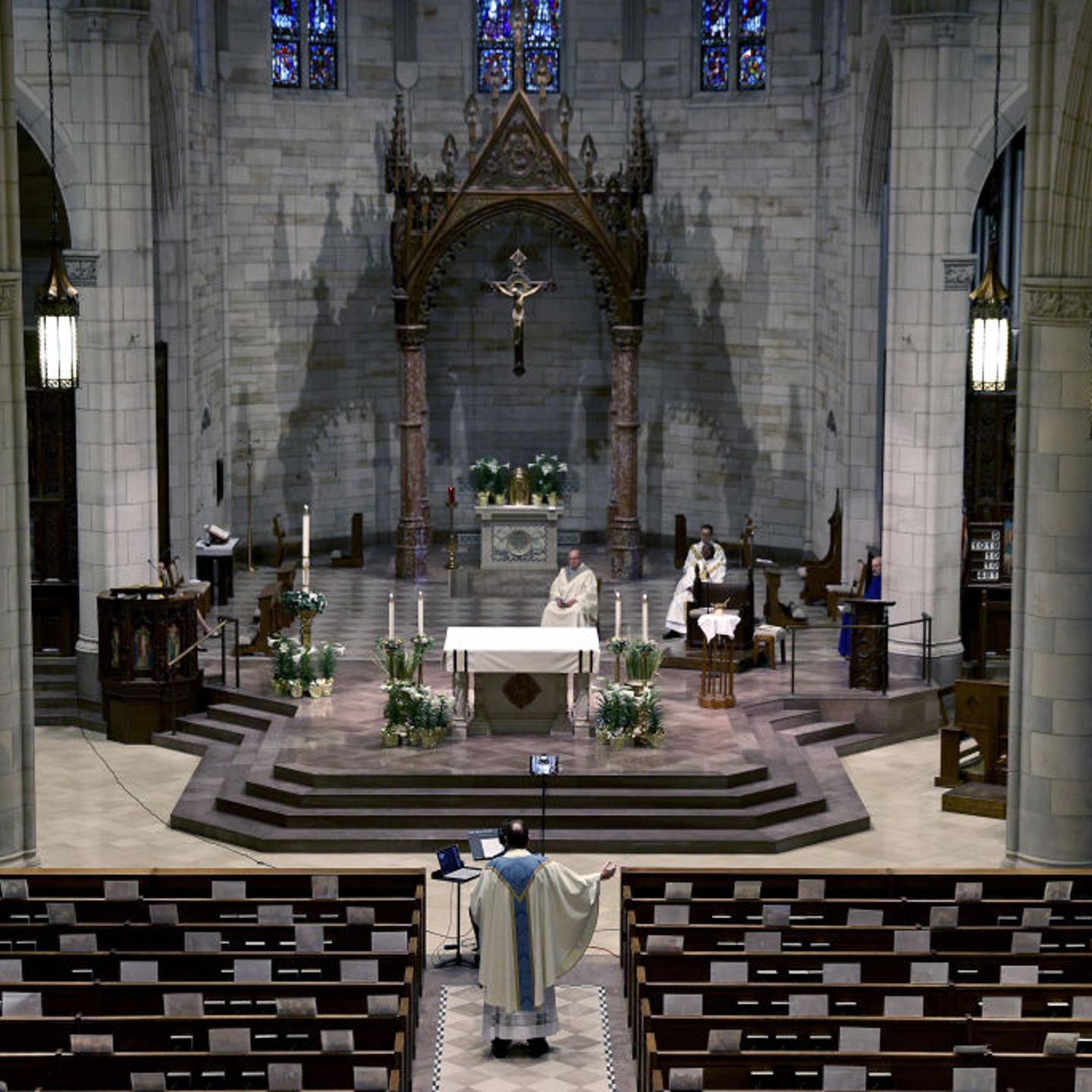Catholic Church Holds Remote Easter Mass During Coronavirus Pandemic
