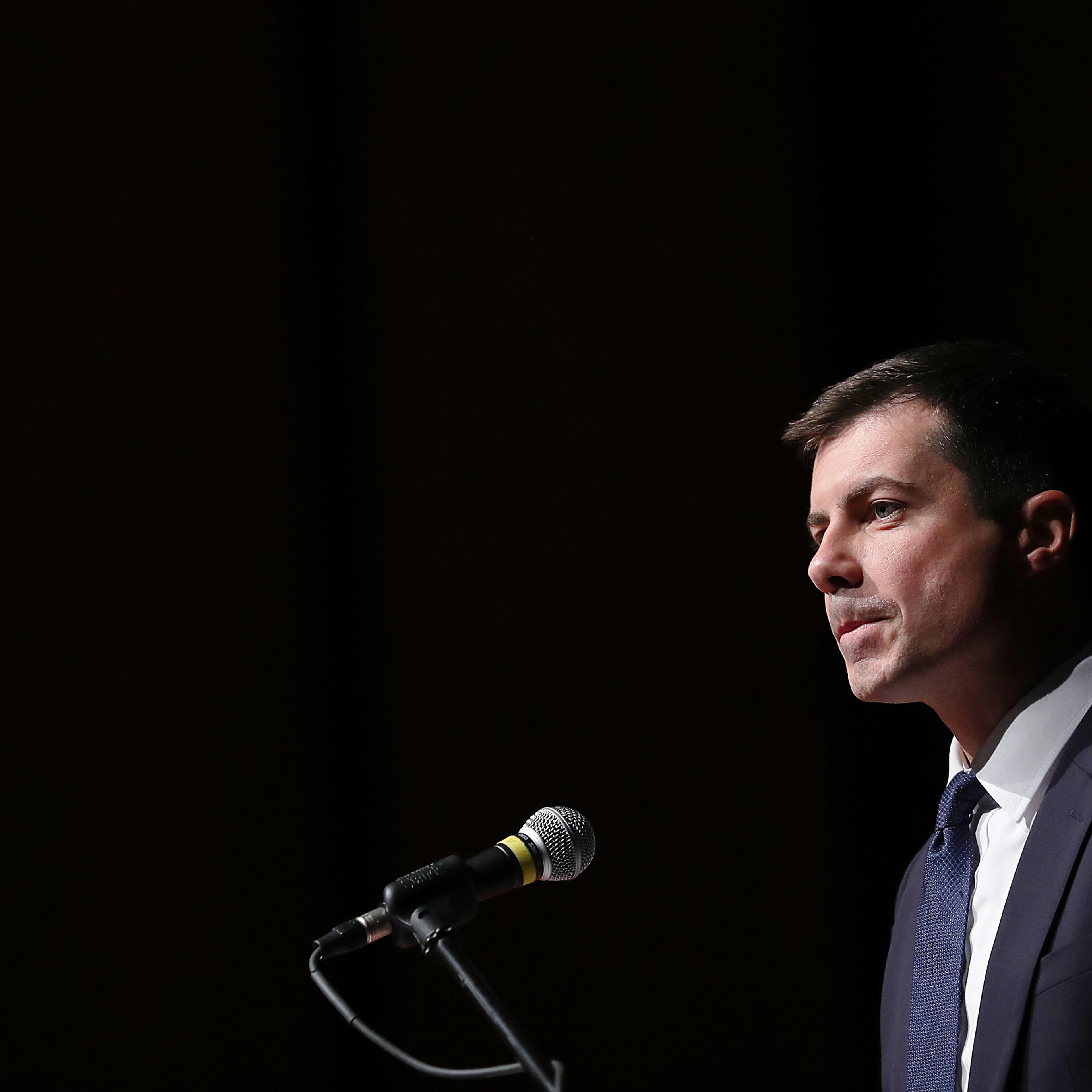 Presidential Candidate Pete Buttigieg Campaigns At Morehouse College In Atlanta