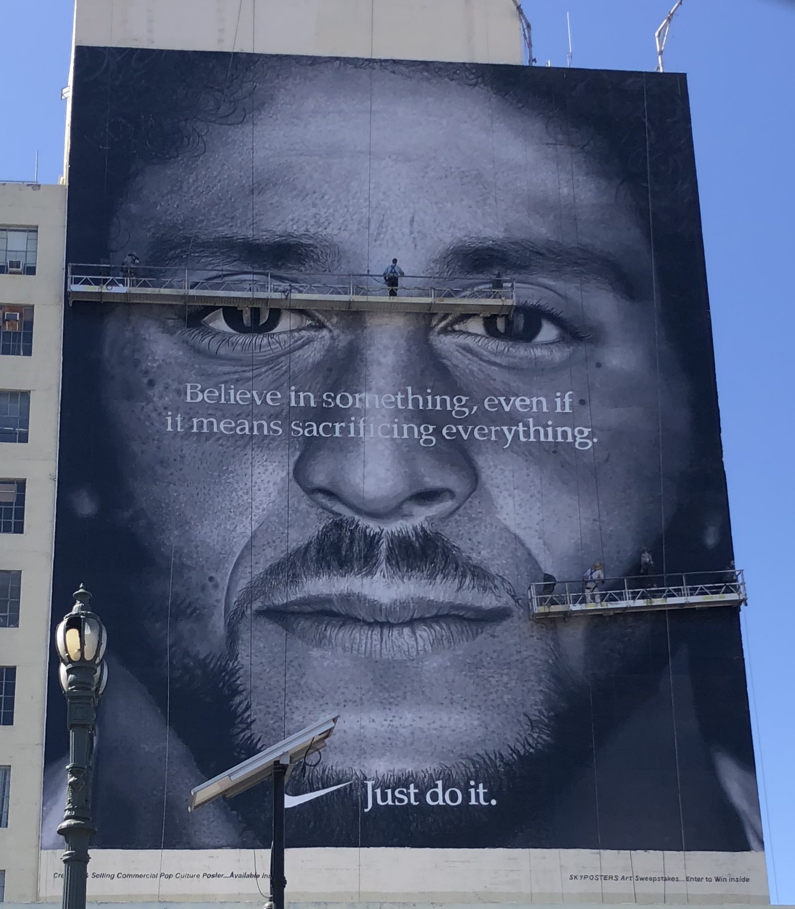Colin Kaepernick Nike Ad Mural in Los Angeles