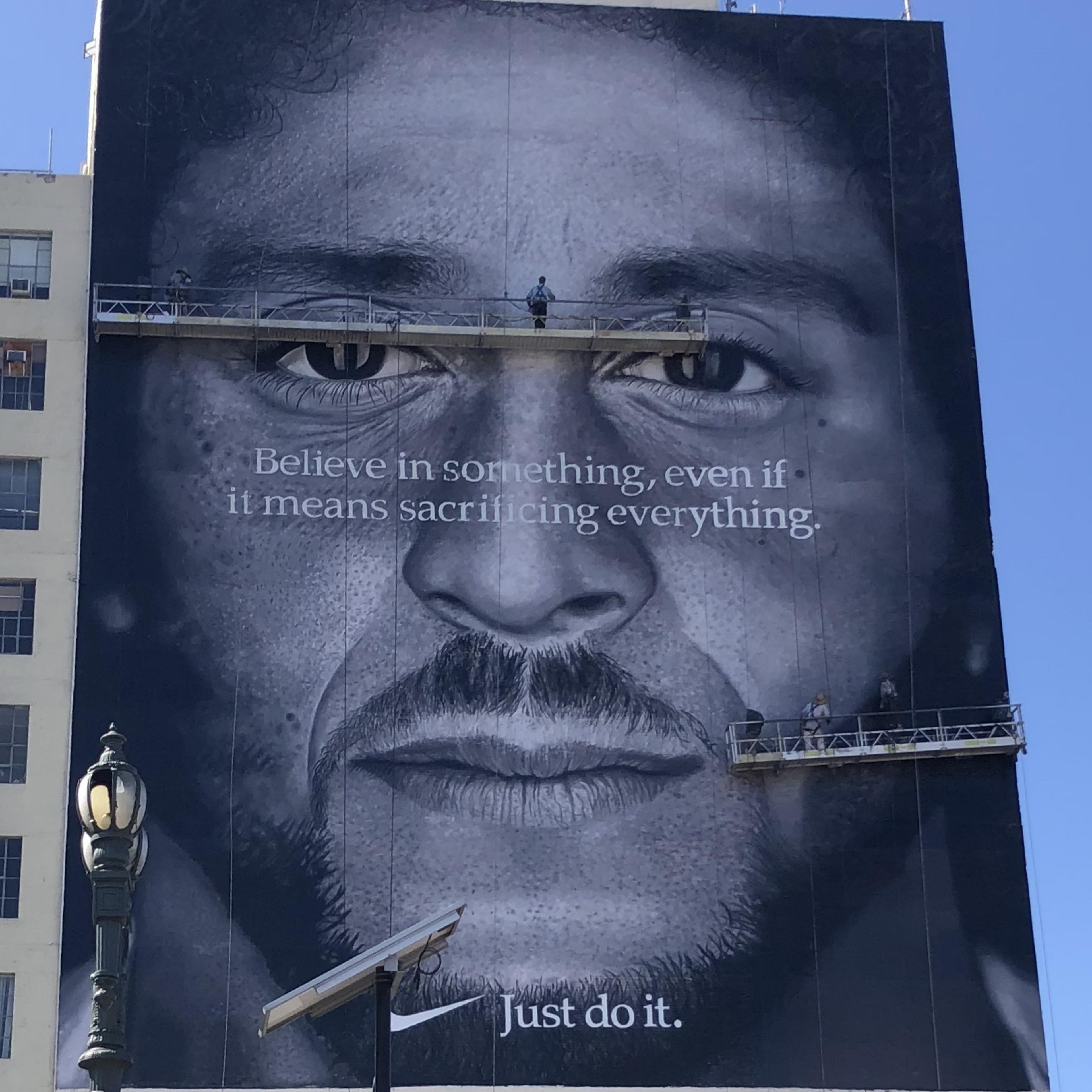 Colin Kaepernick Nike Ad Mural in Los Angeles