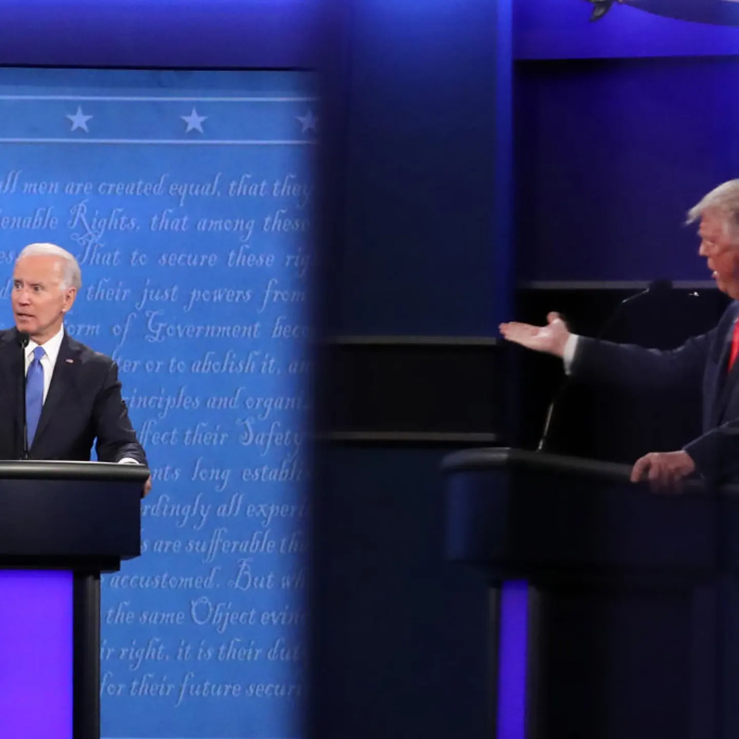 Donald Trump And Joe Biden Participate In Final Debate Before Presidential Election