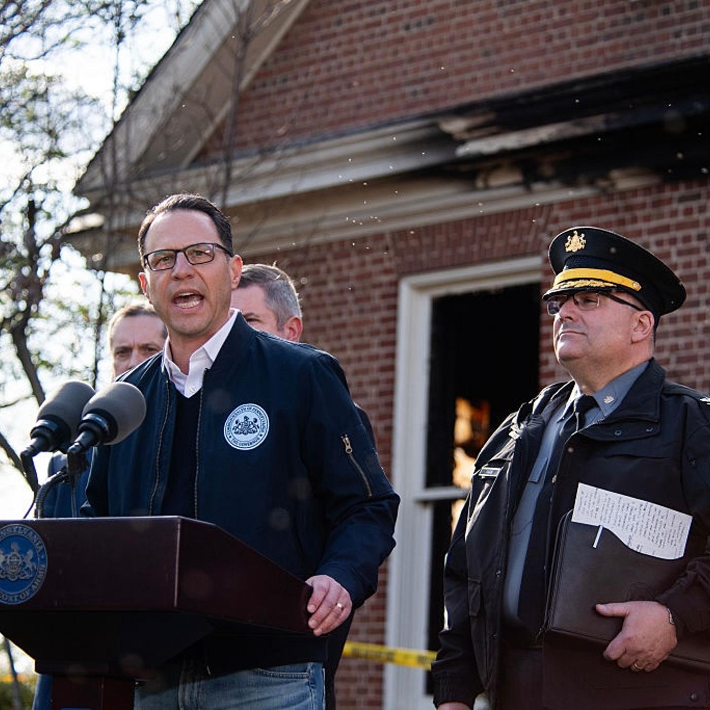 Pennsylvania Governor Shapiro's Residence Set On Fire In Suspected Arson Attack