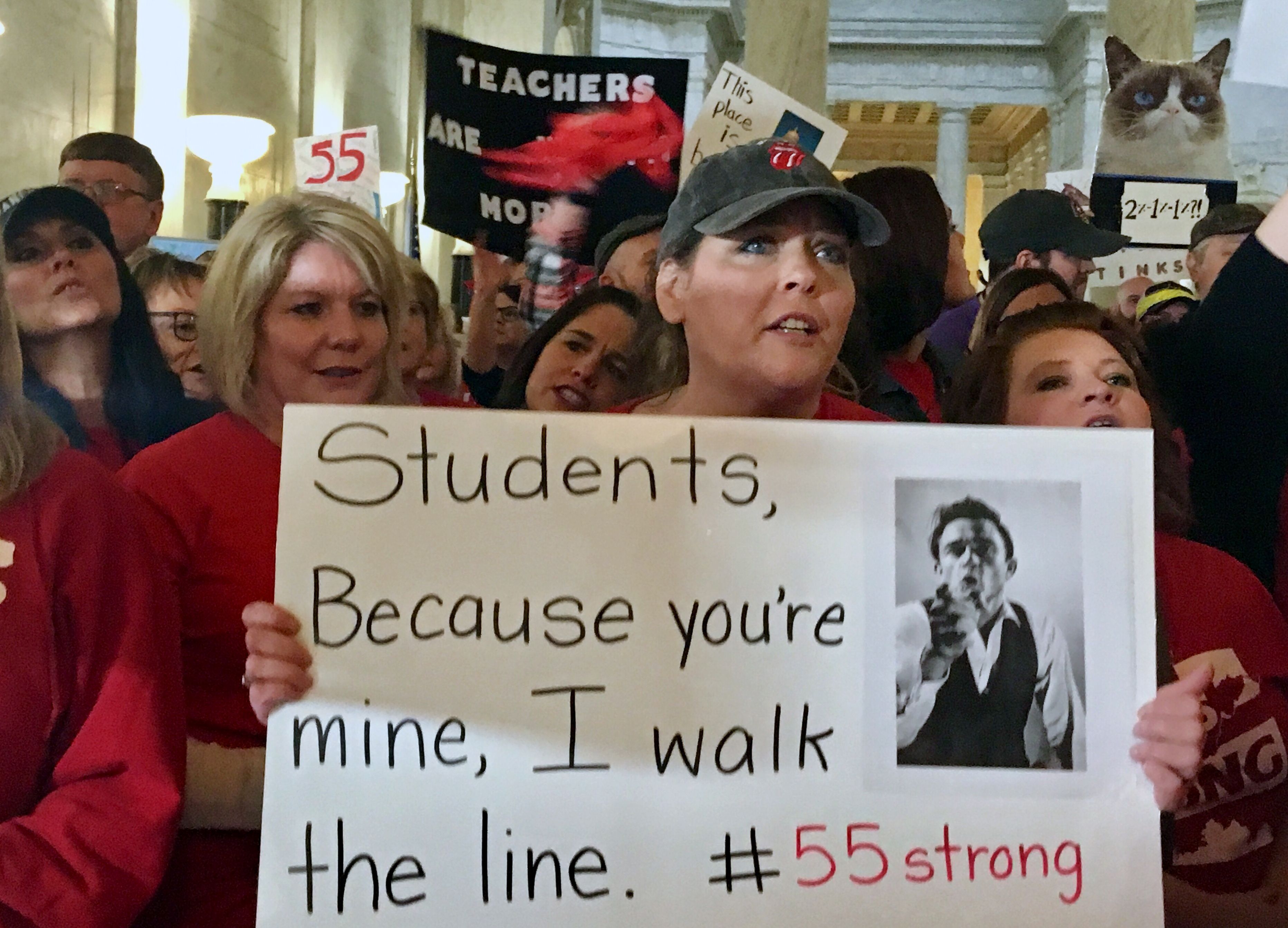 Teacher Pay, Charleston, USA - 22 Feb 2018
