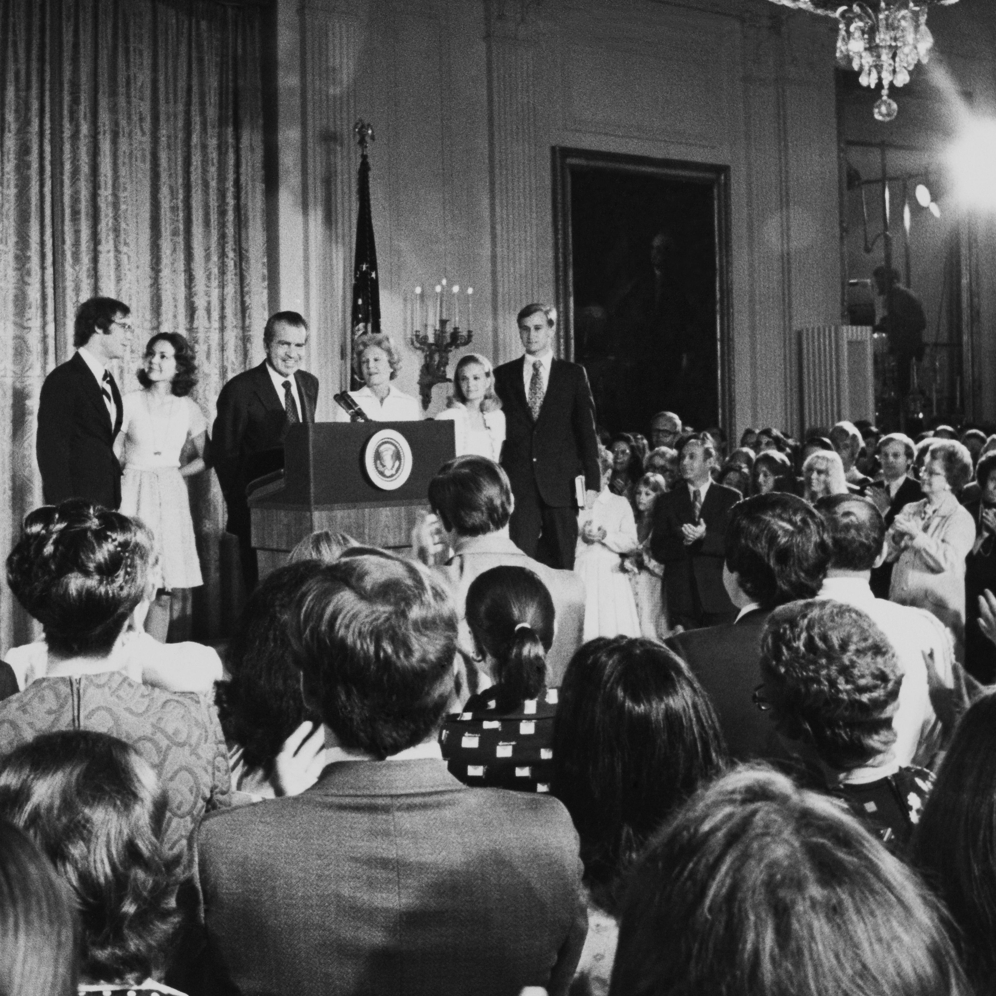 President Richard Nixon Resignation At White House In Washington On August 9Th 1974