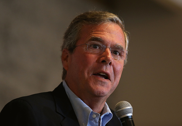 Jeb Bush speaks to workers at Thumbtack in San Francisco, Calif. on July 16, 2015