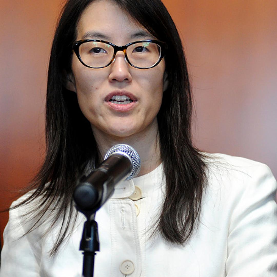 Ellen Pao speaks to the media at the San Francisco Courthouse on March 27, 2015.