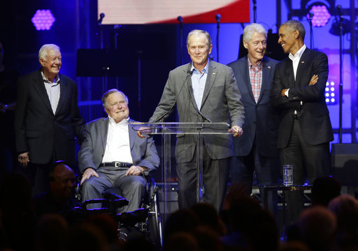 Barack Obama George Bush, George W. Bush, Jimmy Carter, Bill Clinton