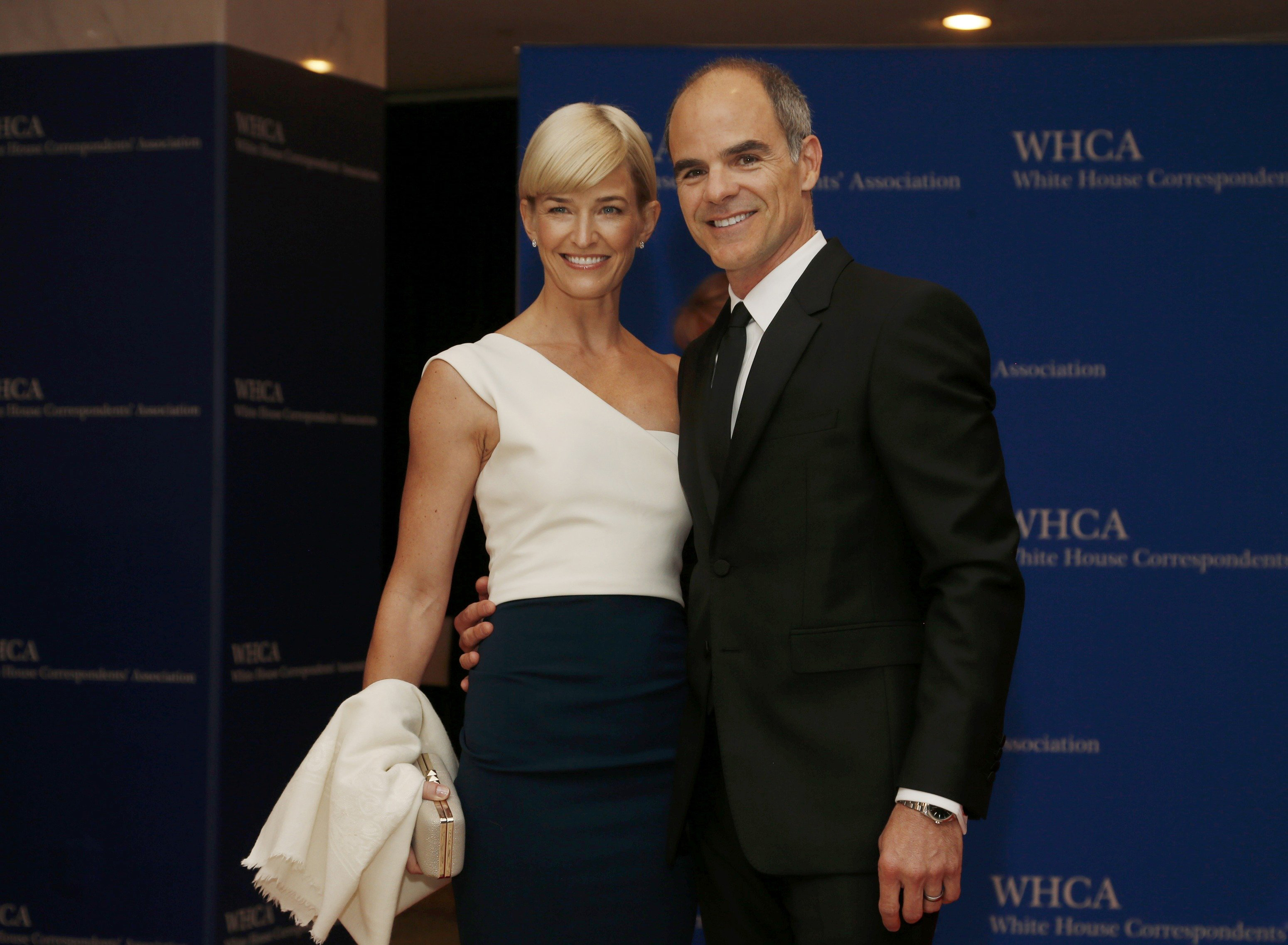 Actor Kelly and wife Karyn arrive for the annual White House Correspondents' Association dinner in Washington
