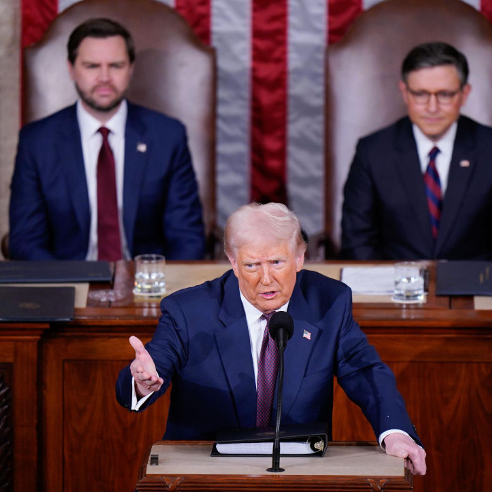 Trump addresses a joint session of Congress