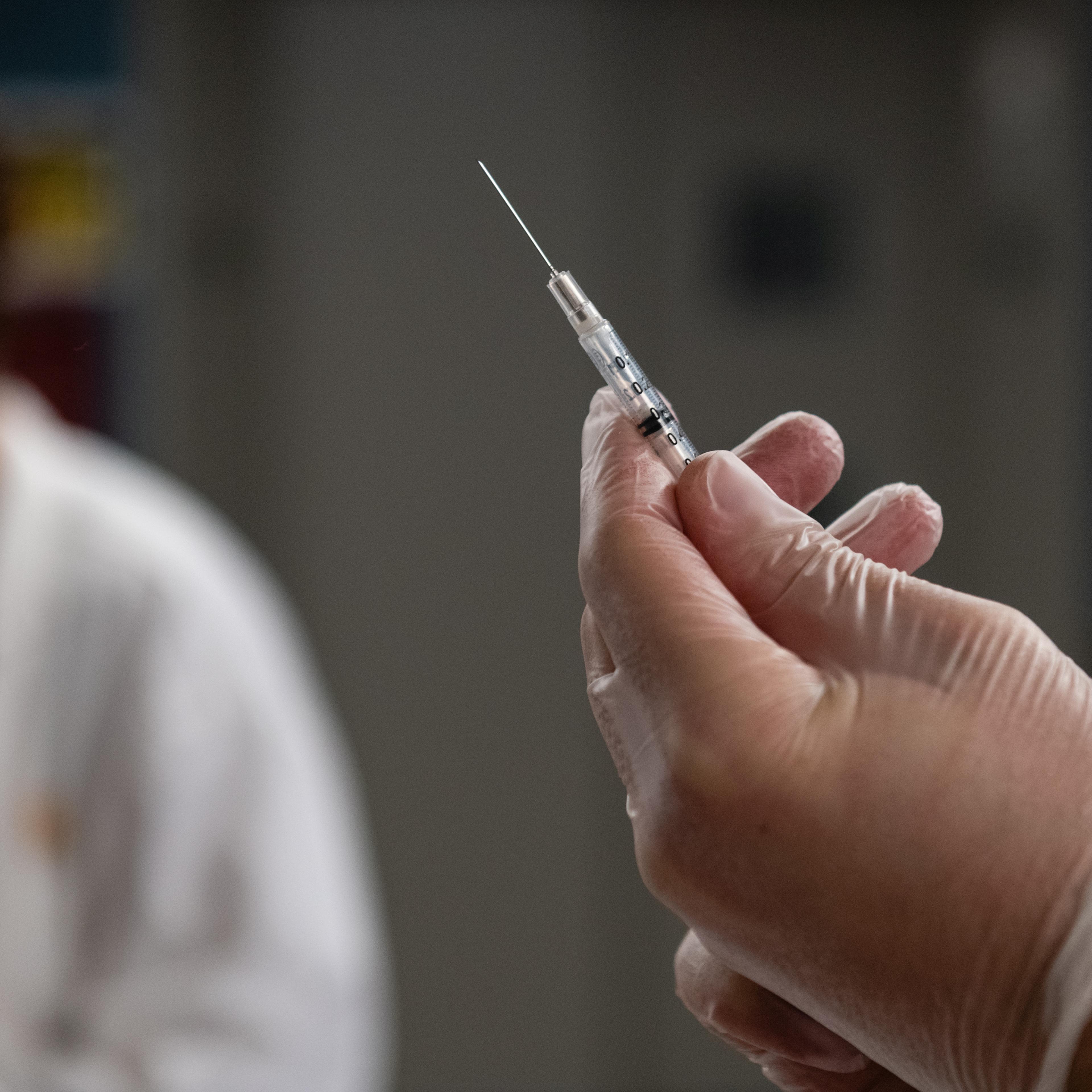 Health Workers Administer Covid-19 Vaccines At Bronx Nursing Home