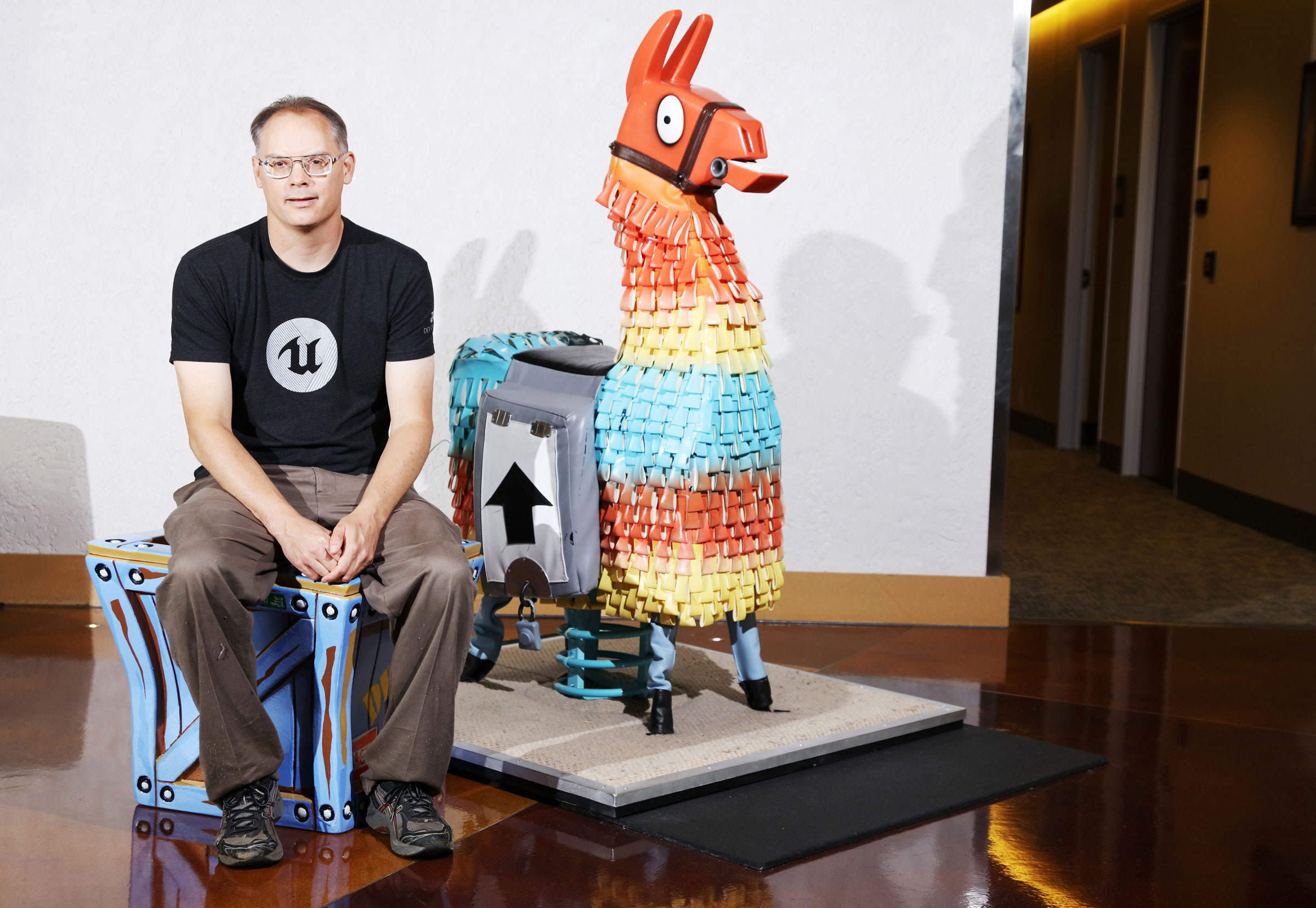Tim Sweeney, founder and CEO of Epic Games, at the company’s headquarters in Cary, N.C., on July 17, 2019.