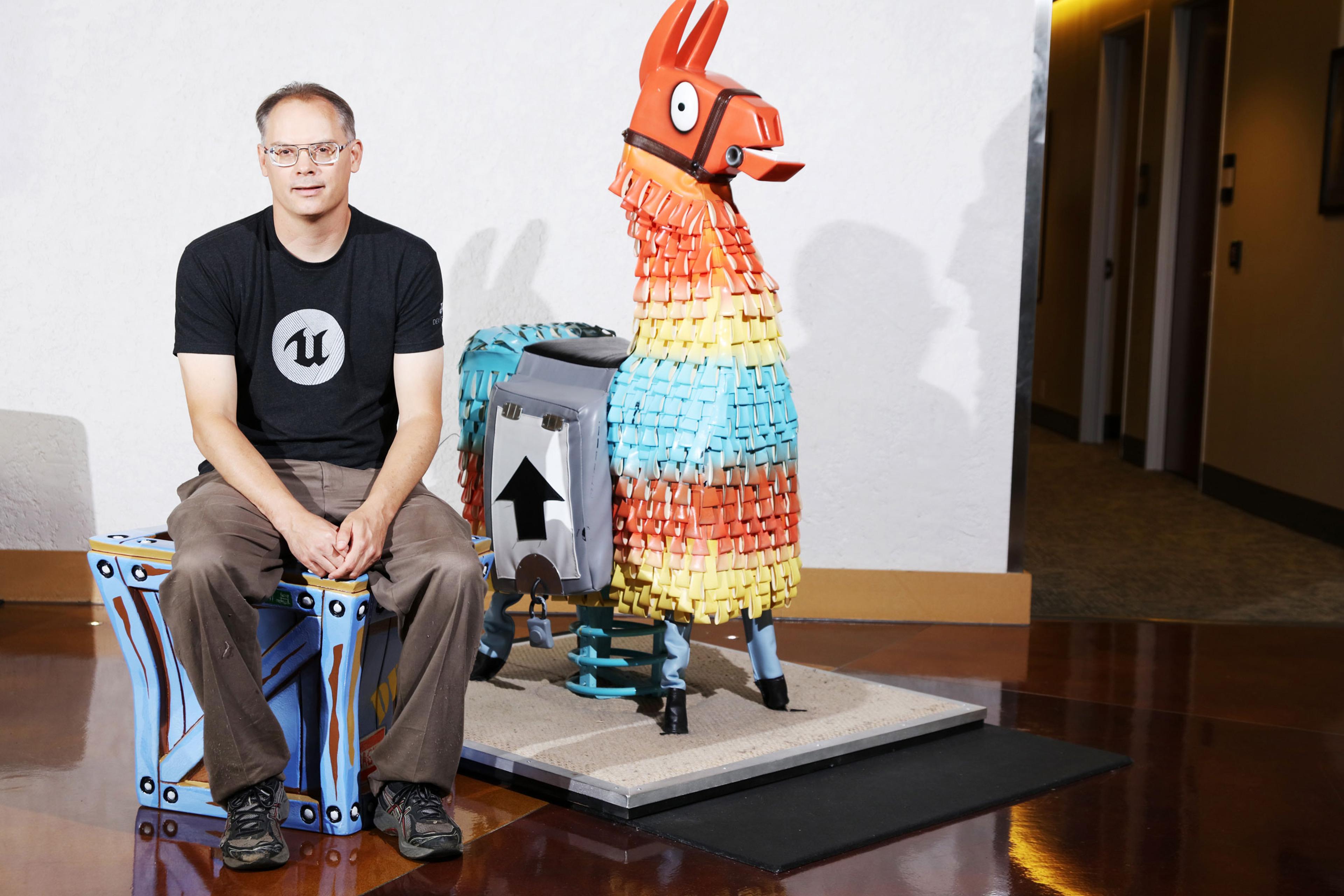 Tim Sweeney, founder and CEO of Epic Games, at the company’s headquarters in Cary, N.C., on July 17, 2019.