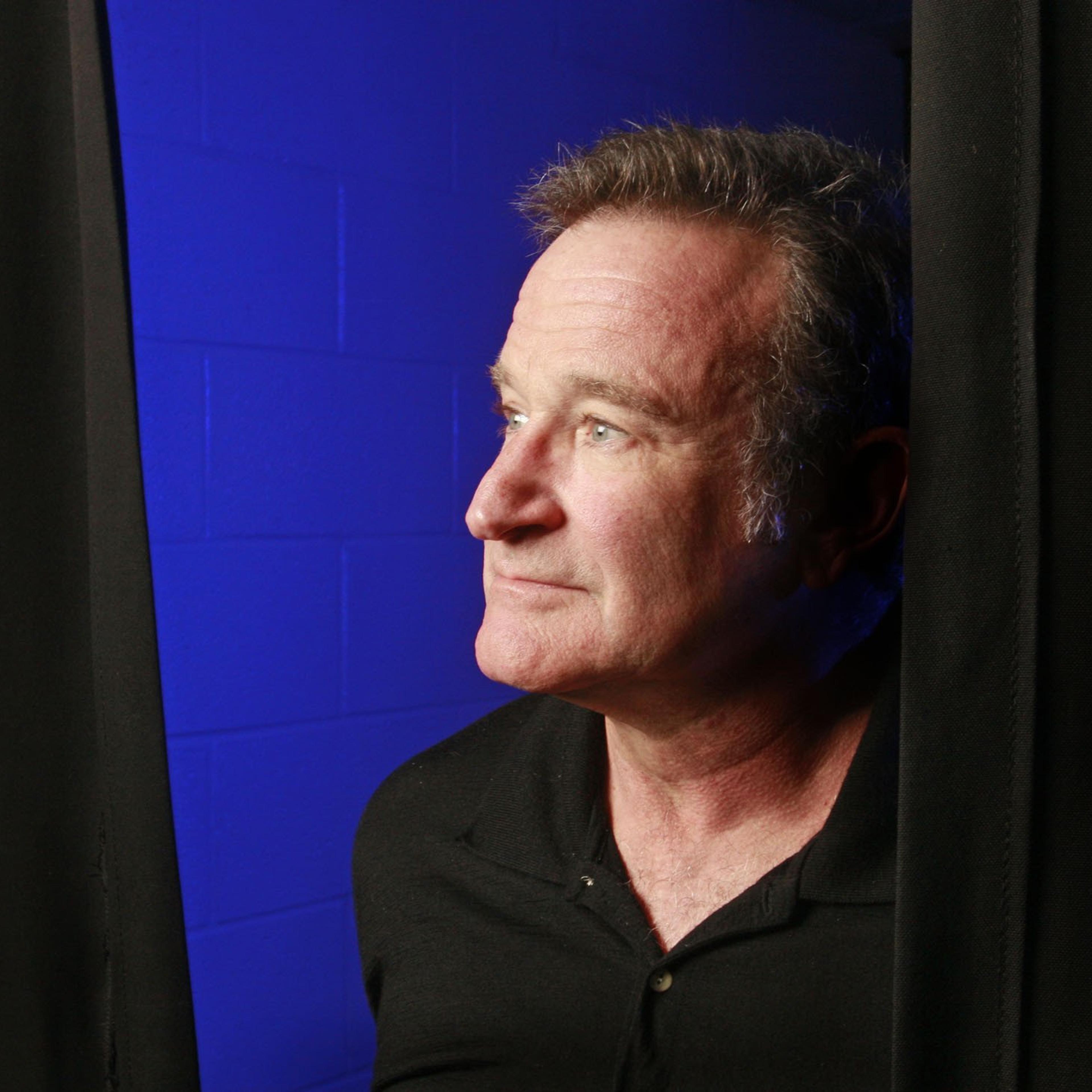 Robin Williams before his performance at the Ted Constant Convocation Center in Norfolk