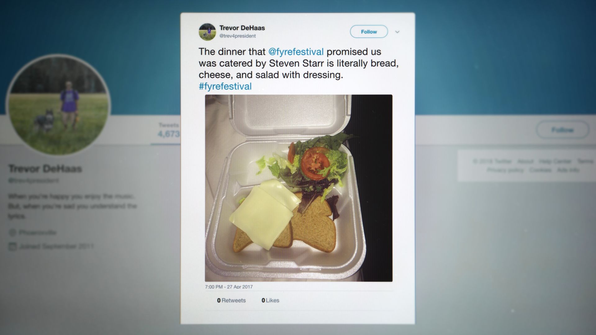 The viral cheese sandwich tweet