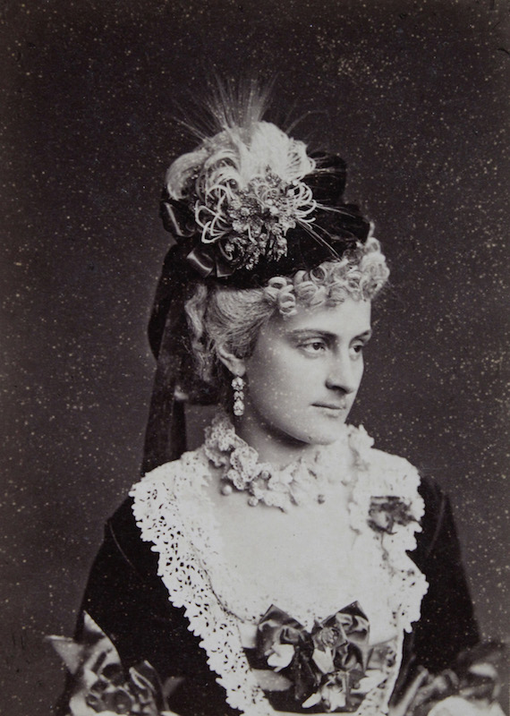 Countess Kinsky.Costume Photograph For Living Pictures On Occasion Of A Charity Event Of The Viennese Aristocracy For The Widows And Orphans Victims Of The Battle Of Novara (1849). 1869. Photograph By Ad?le. Vienna [Prater Street 18 Hotel De L'Europe And
