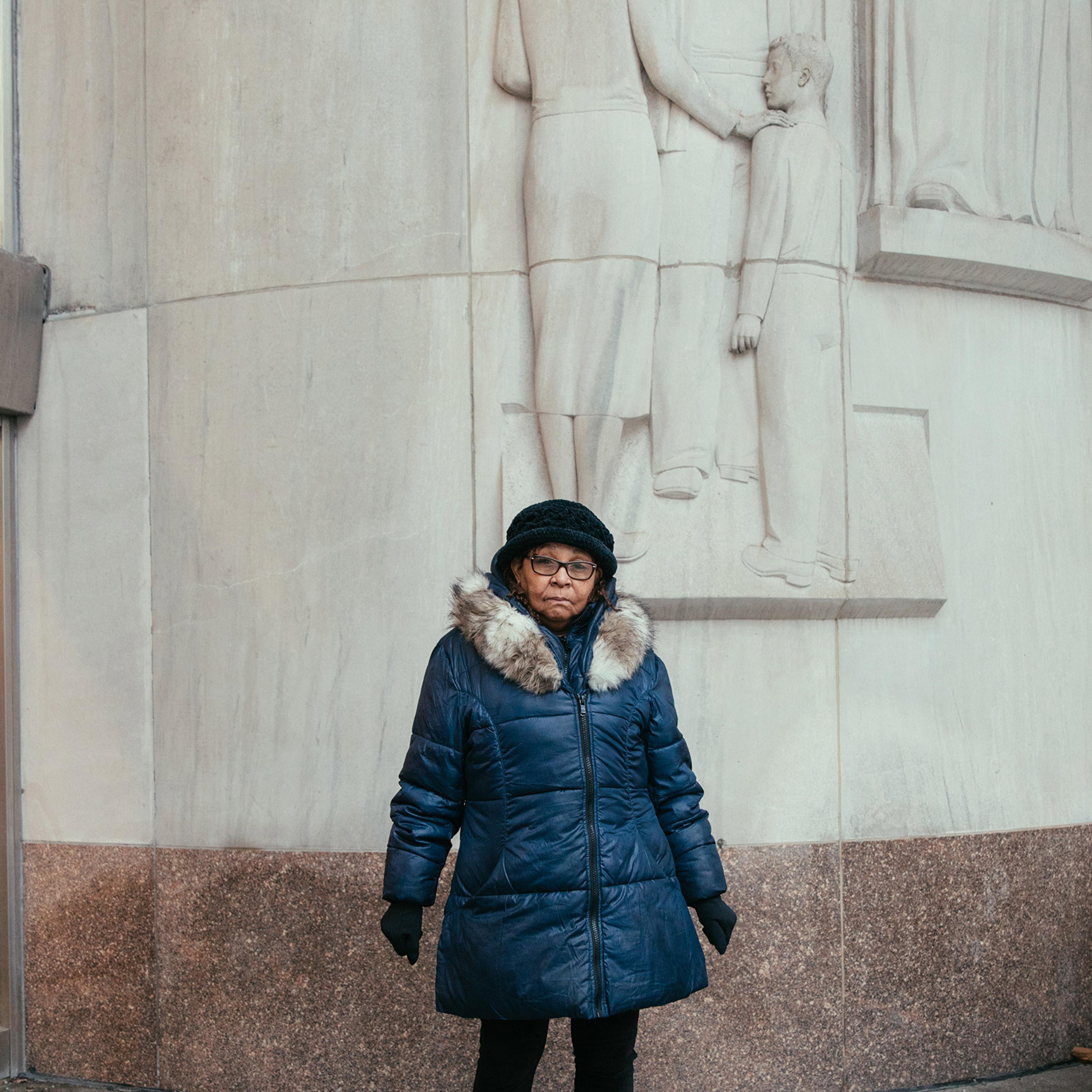 Eleanor Leonard, outside of the Kings County Supreme Court in Brooklyn, New York on Feb. 15, 2021.