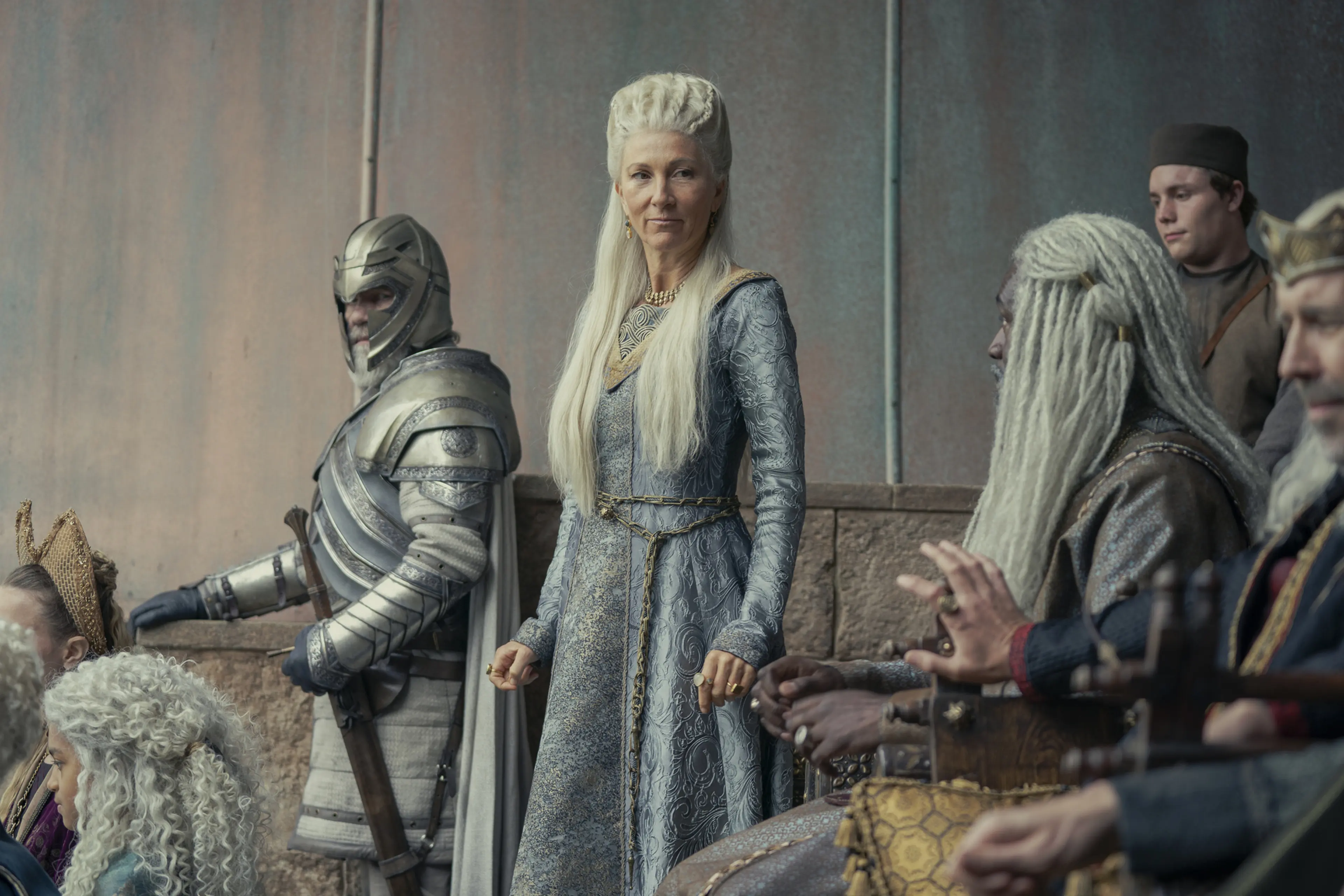 Eve Best as Princess Rhaenys Velaryon in House of the Dragon