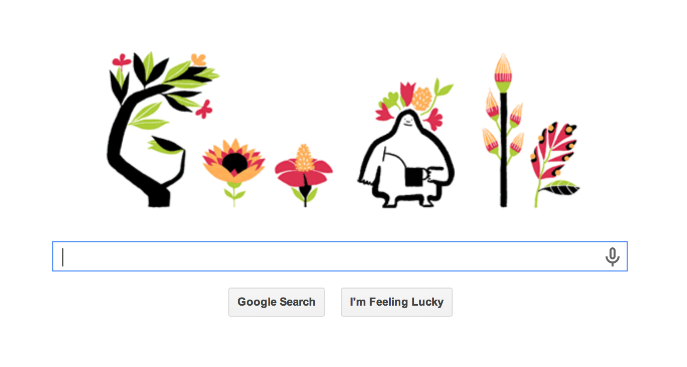 Spring Equinox: First Day of Spring March 20 Google Doodle Vernal