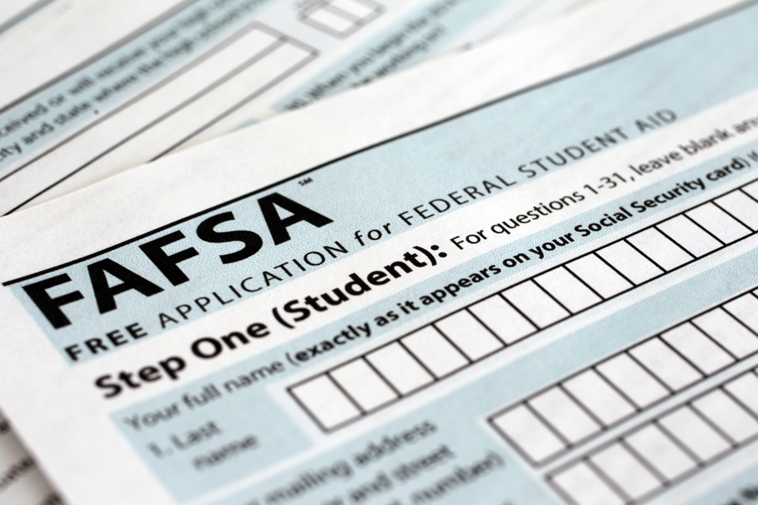 The Free Application for Federal Student Aid (FAFSA) form is photographed in Frederick, Md., Jan. 26, 2014.