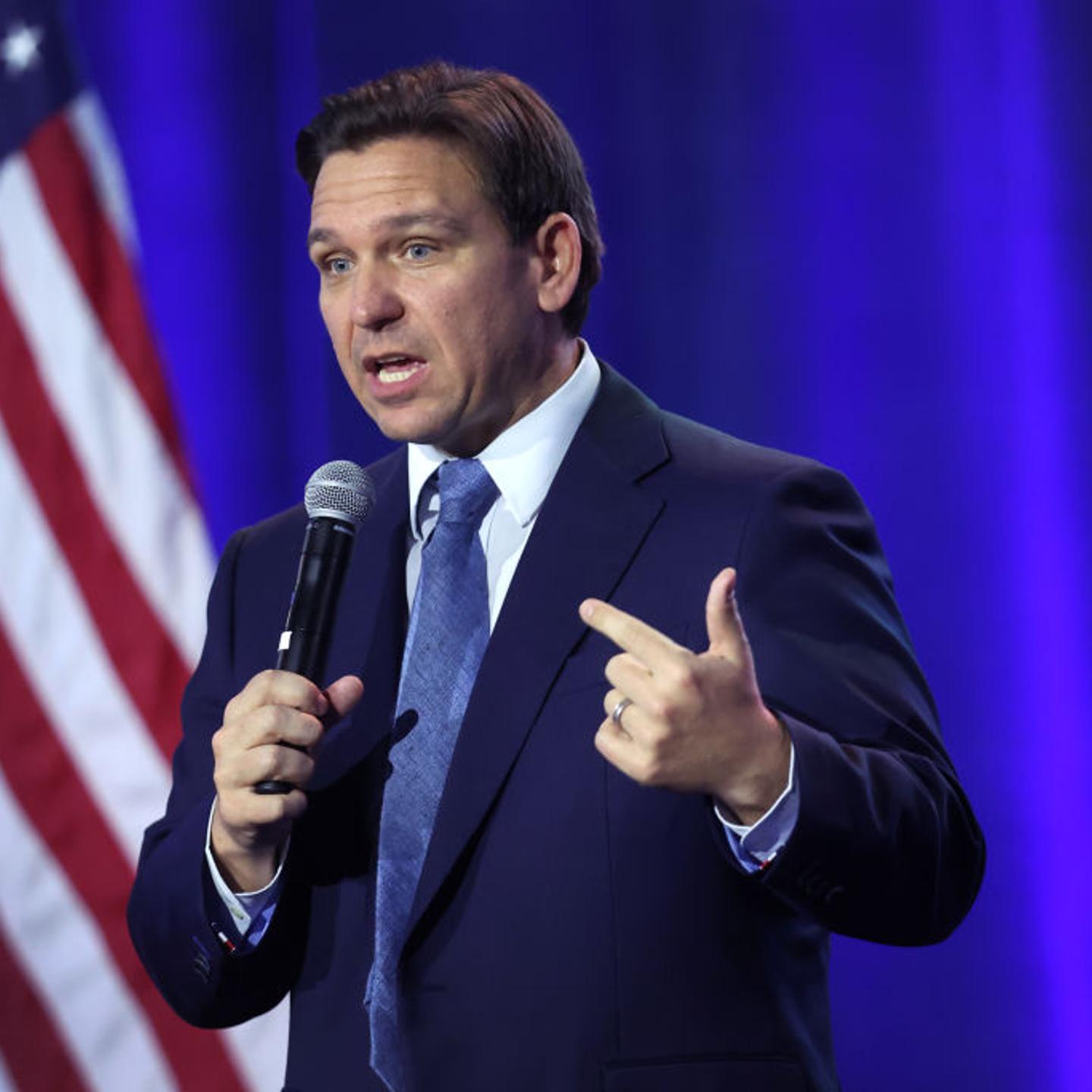 Florida Governor Ron DeSantis Speaks At The Freedom Blueprint In Iowa