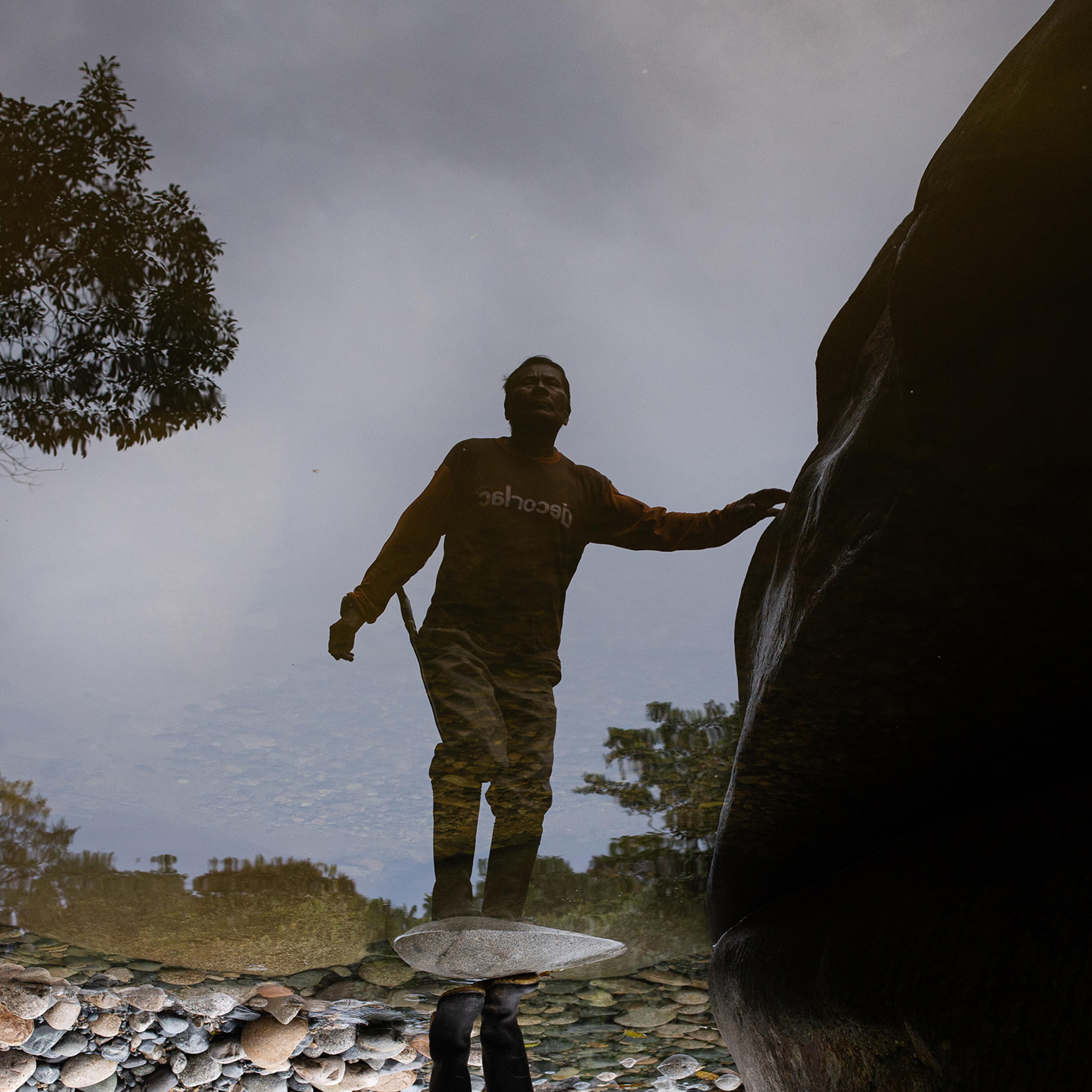 Juan Grefa, an Indigenous activist who lives near and works to protect the Piatúa River, in April.