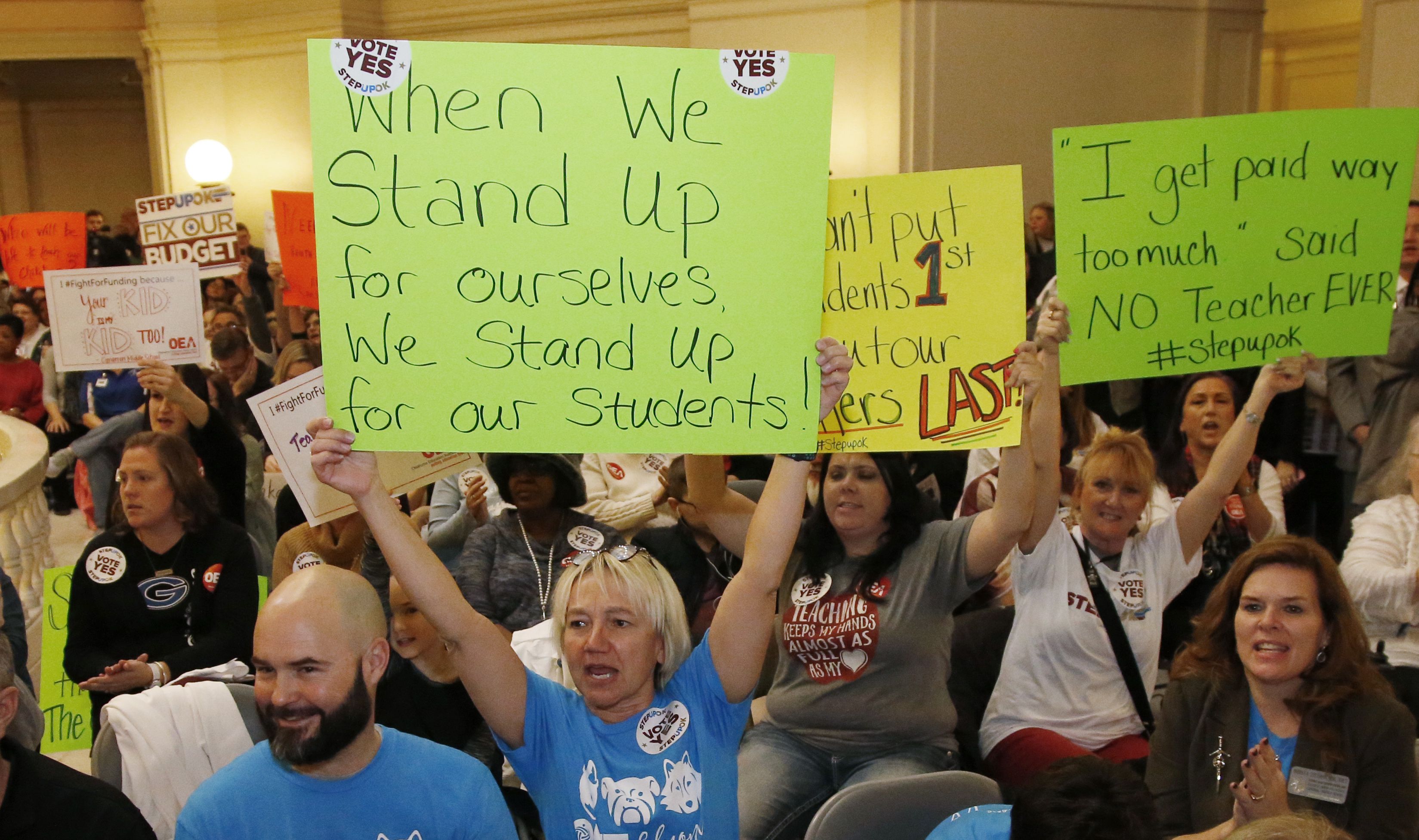 Oklahoma Teachers Walkout, Oklahoma City, USA - 12 Feb 2018