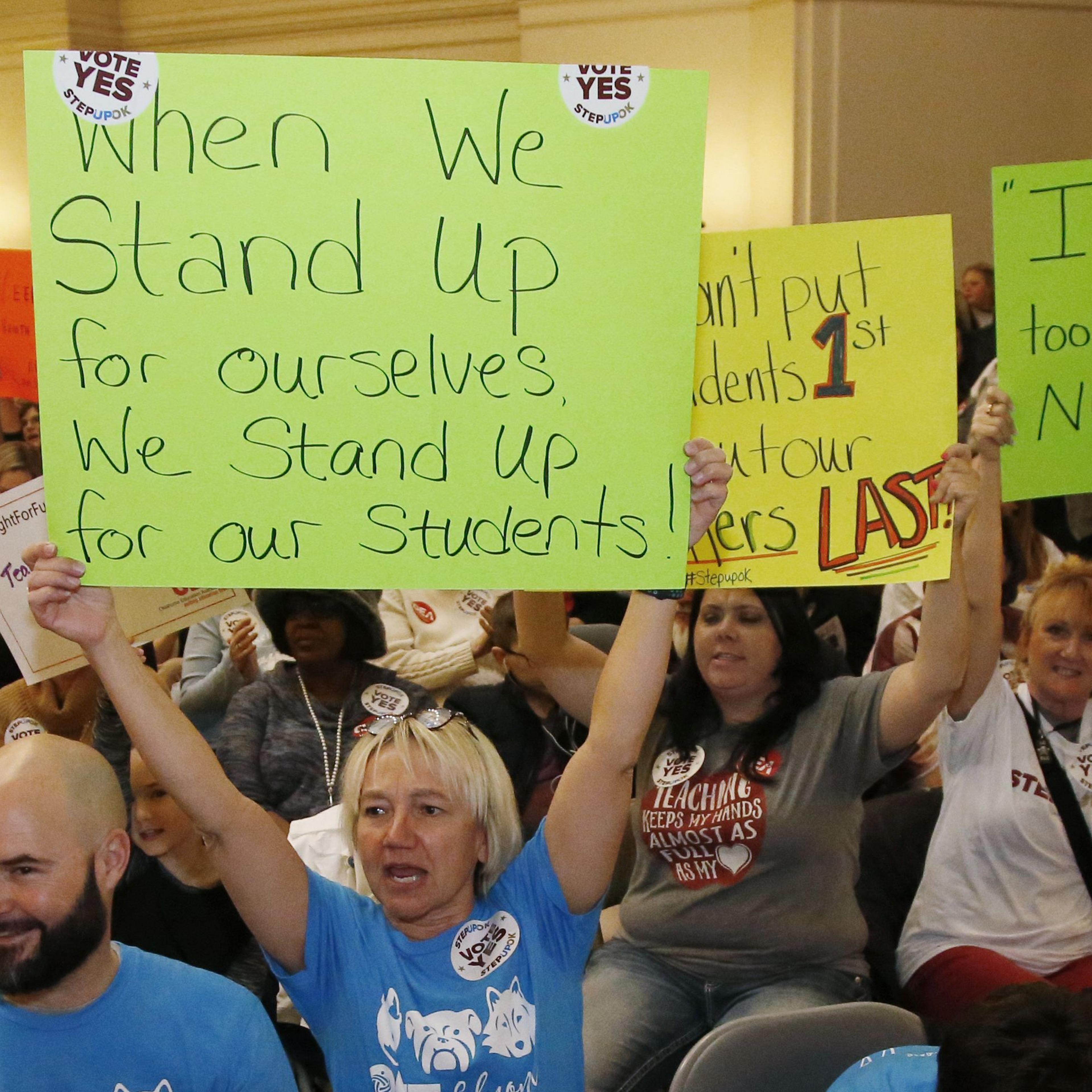 Oklahoma Teachers Walkout, Oklahoma City, USA - 12 Feb 2018
